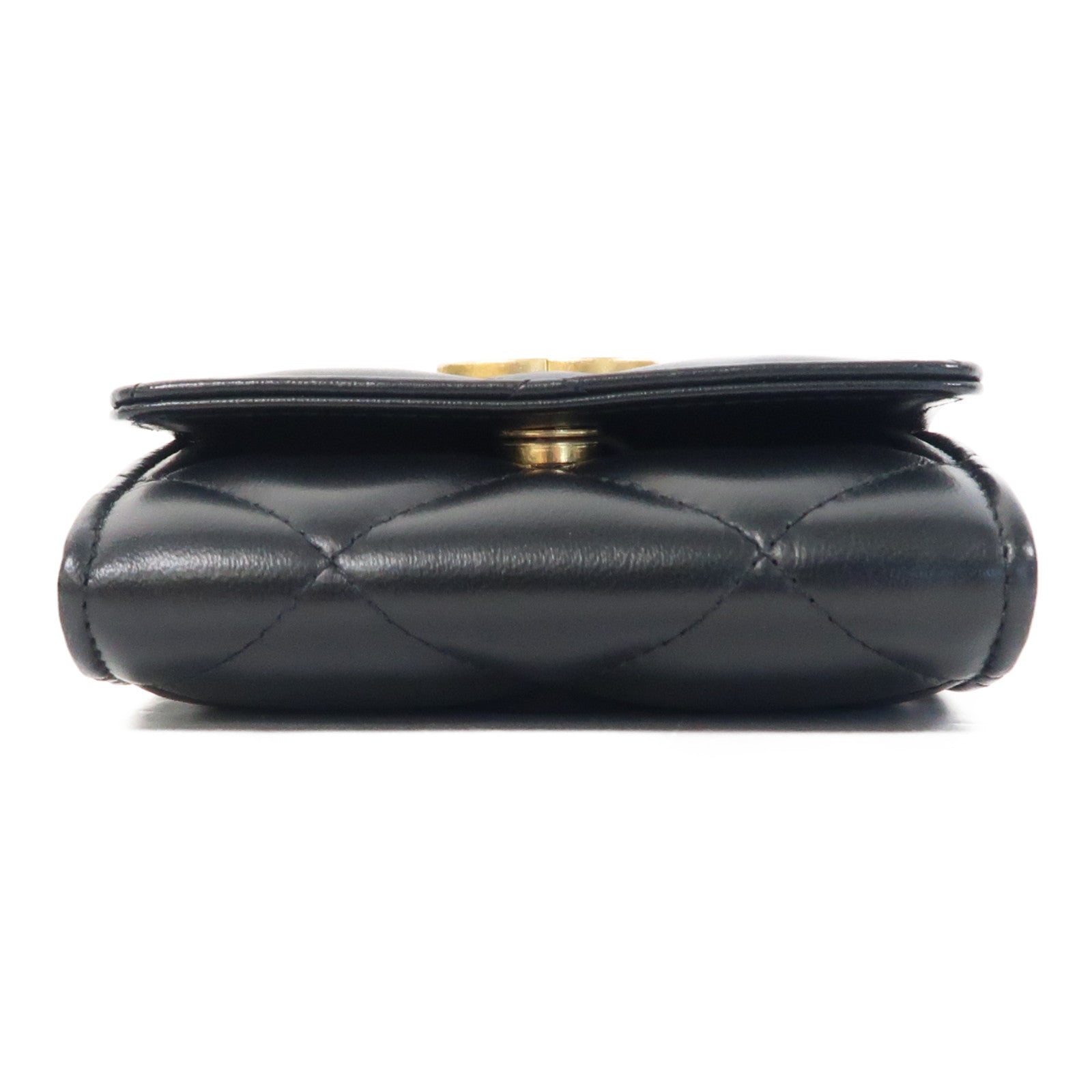 CHANEL 菱格羊皮皮革Chain Shoulder Bag金扣鏈帶肩背袋鏈帶肩背袋