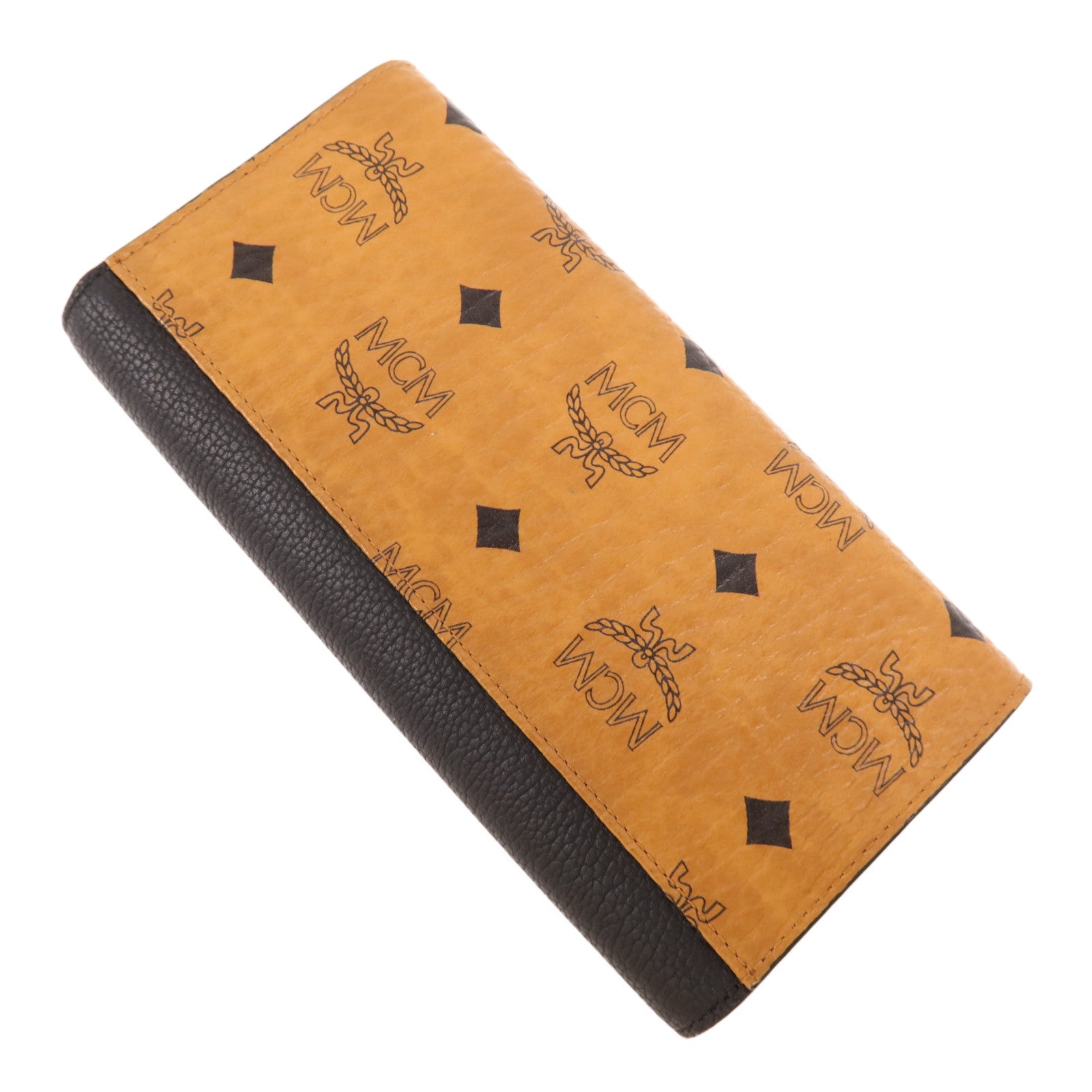 MCM 牛皮皮革Long Wallet金扣長錢包