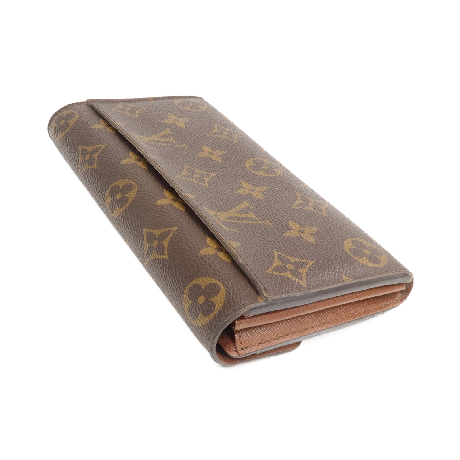LOUIS VUITTON Monogram Sarah Wallet金扣長錢包