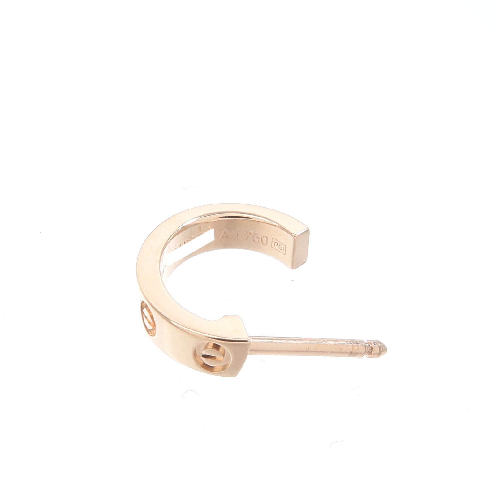CARTIER 18K玫瑰金Mini Love Earrings Small Model耳環