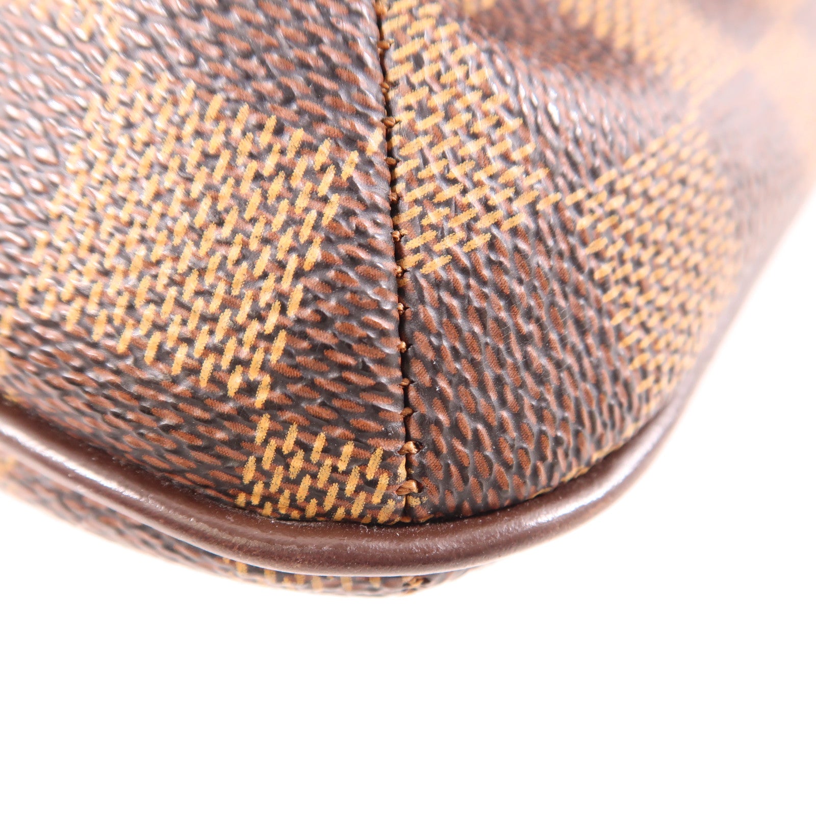 LOUIS VUITTON Damier Musette Tango金扣肩背袋棕色