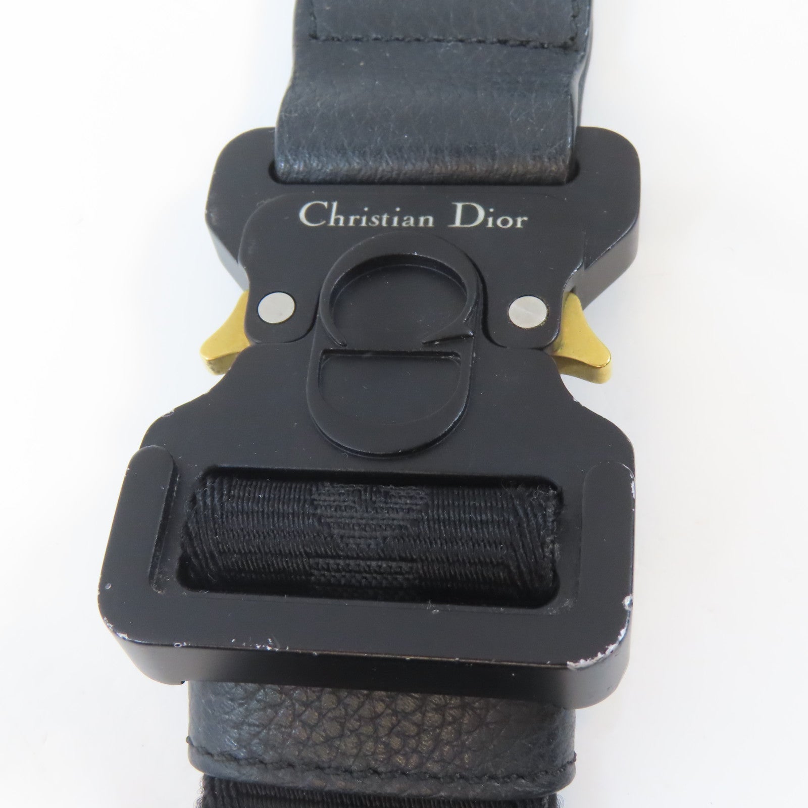 Dior 【激減優惠】帆布Saddle Oblique Jacquard銀扣肩背袋淺褐色/藍色