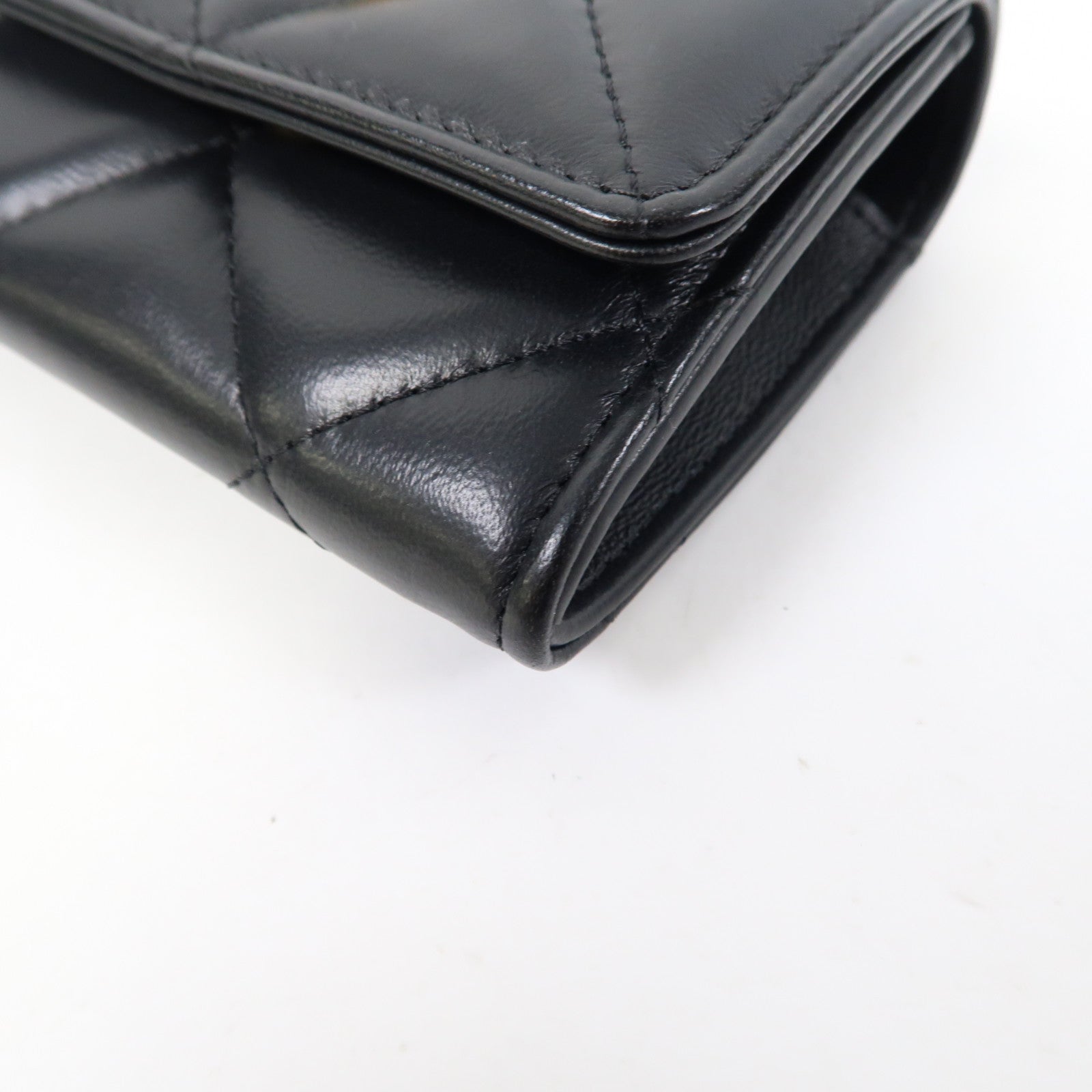 CHANEL 菱格羊皮皮革Chain Shoulder Bag金扣鏈帶肩背袋鏈帶肩背袋