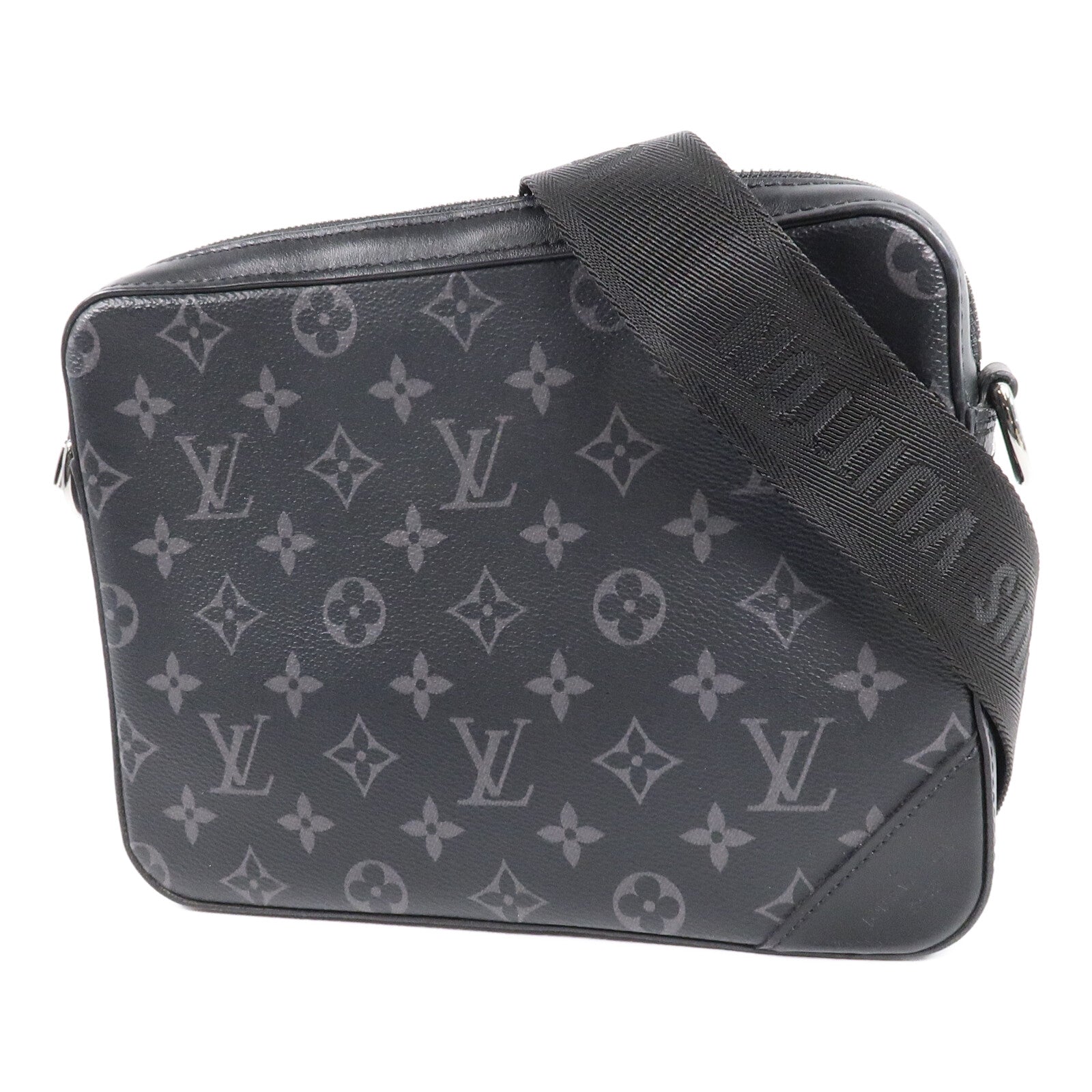 LOUIS VUITTON Monogram Eclipse Reverse Trio Messenger肩背袋