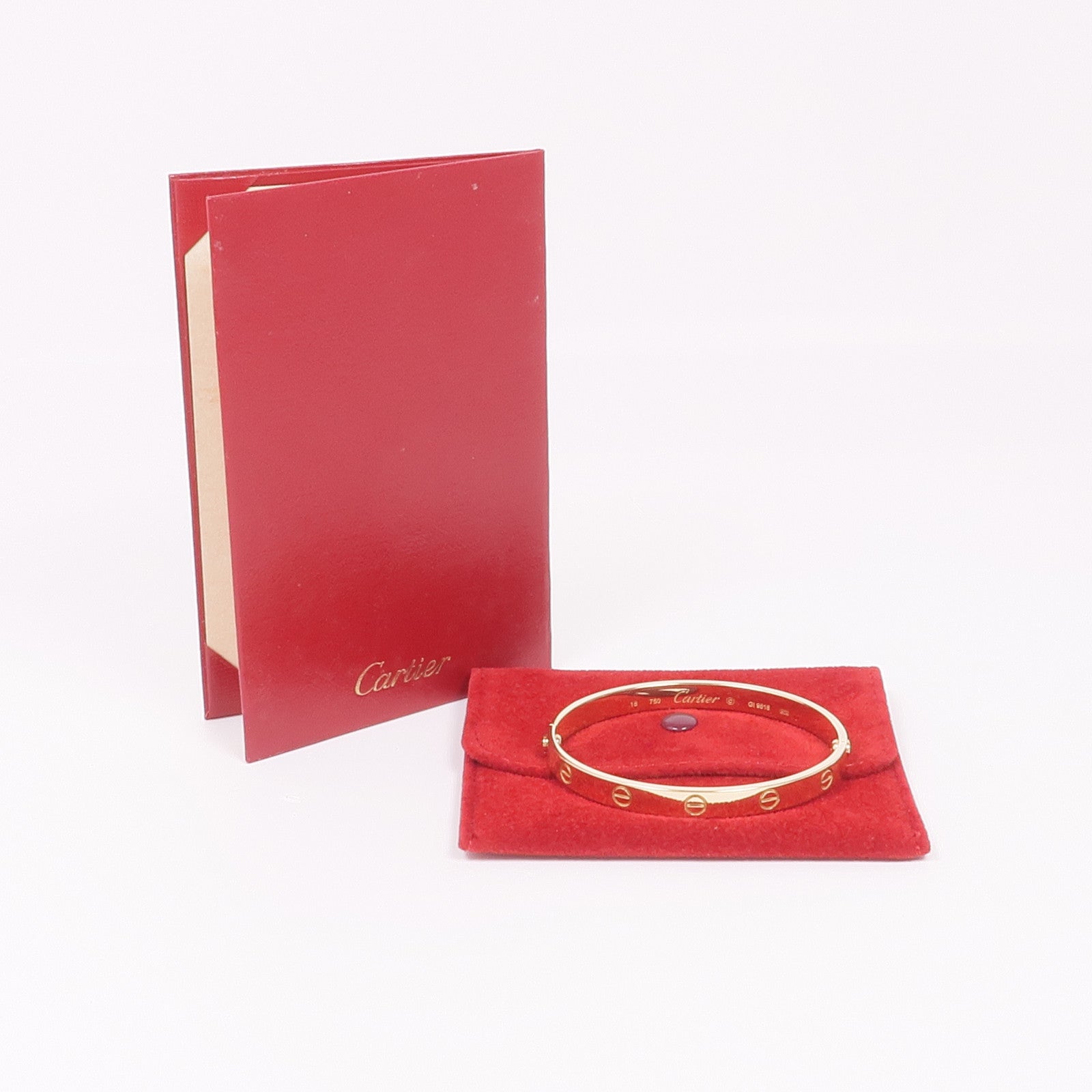 CARTIER 18K黃金Love Bracelet手鐲Cartier#18