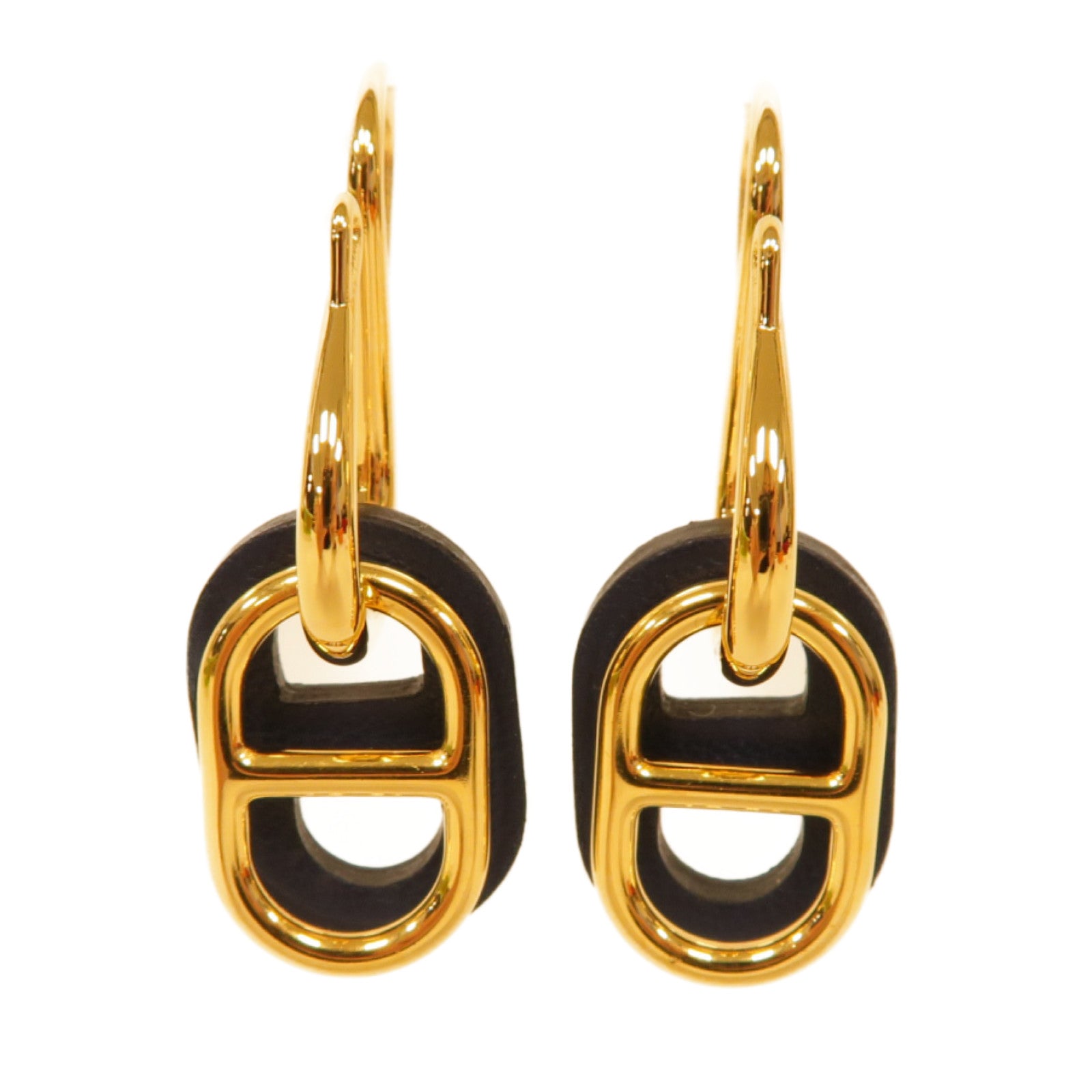 HERMES 【激減優惠】金屬Earrings耳環藍色/金色