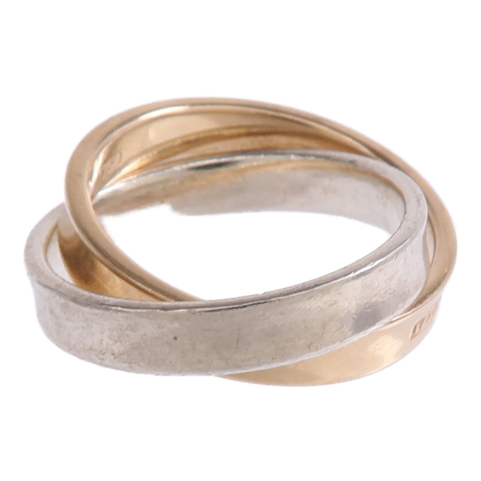 TIFFANY＆CO 【激減優惠】18K玫瑰金/925純銀1837 Interlocking Circles Ring戒指US#4.75