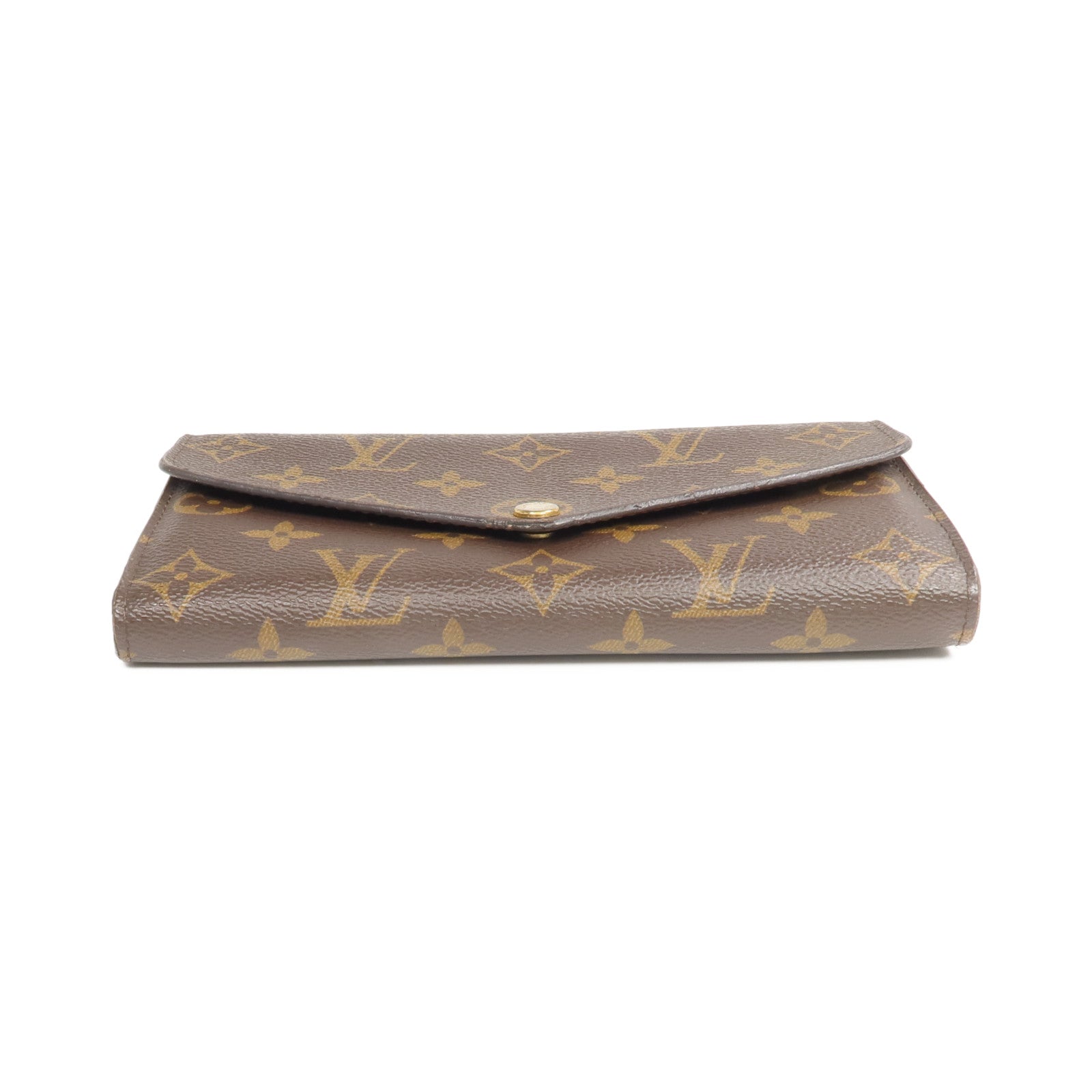 LOUIS VUITTON Monogram Sarah Wallet金扣長錢包
