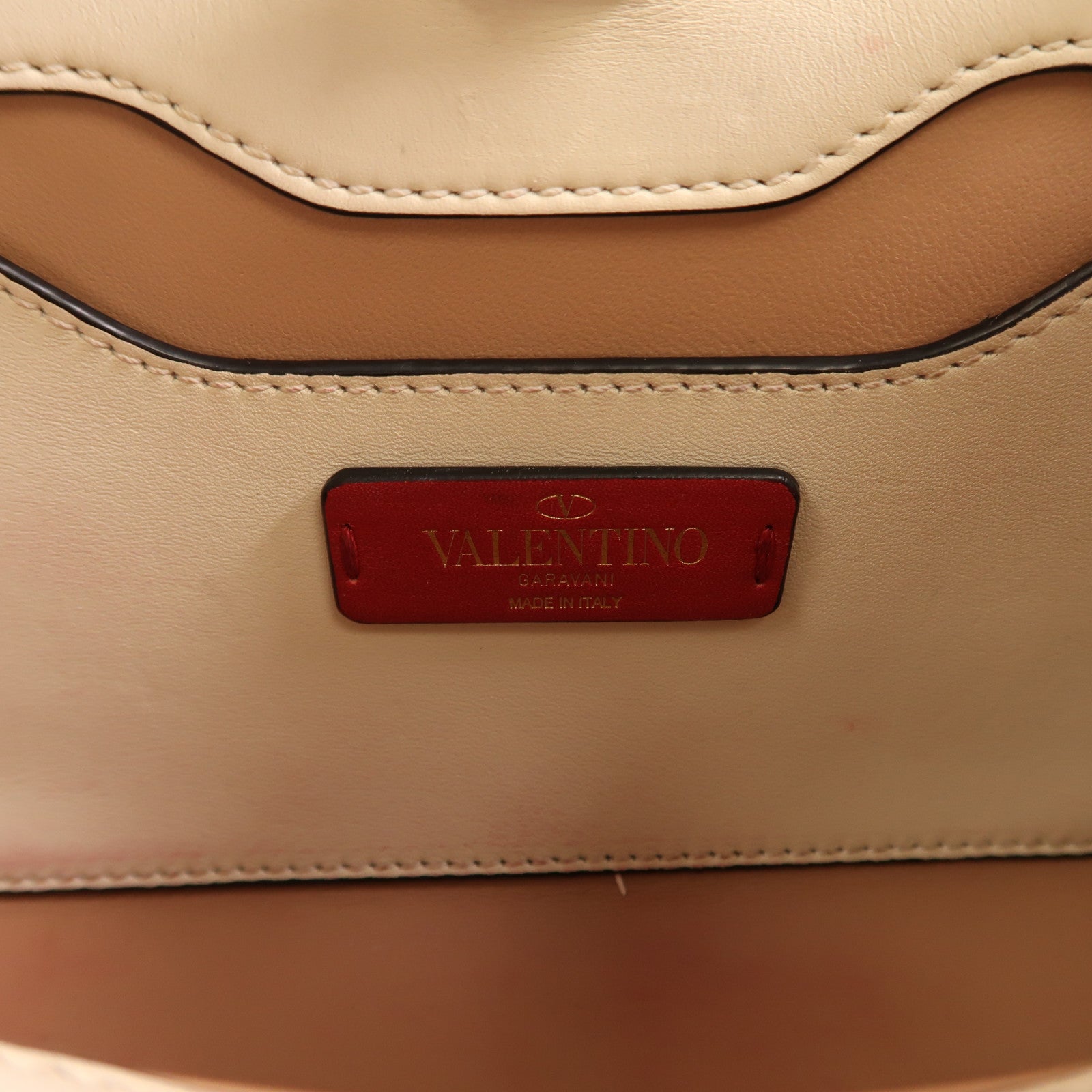 Valentino GHW Joylock Shoulder Bag 2Way Calfskin Leather White