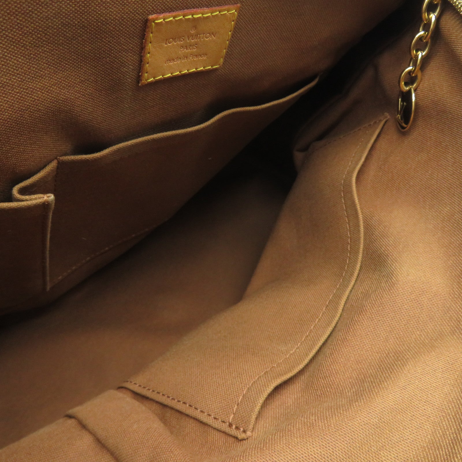 LOUIS VUITTON 【清倉大減價】Monogram Tivoli GM金扣肩背袋啡色