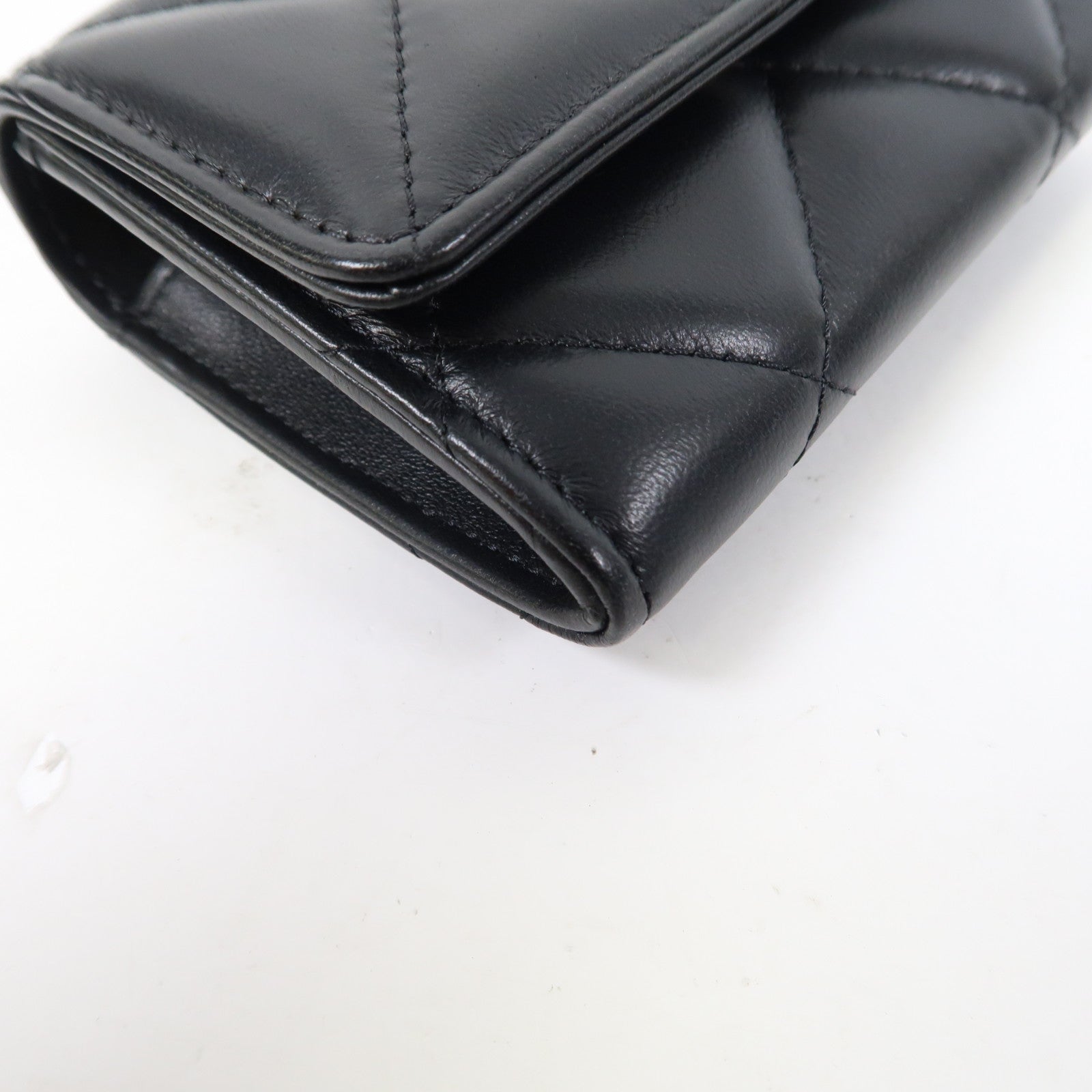 CHANEL 菱格羊皮皮革Chain Shoulder Bag金扣鏈帶肩背袋鏈帶肩背袋