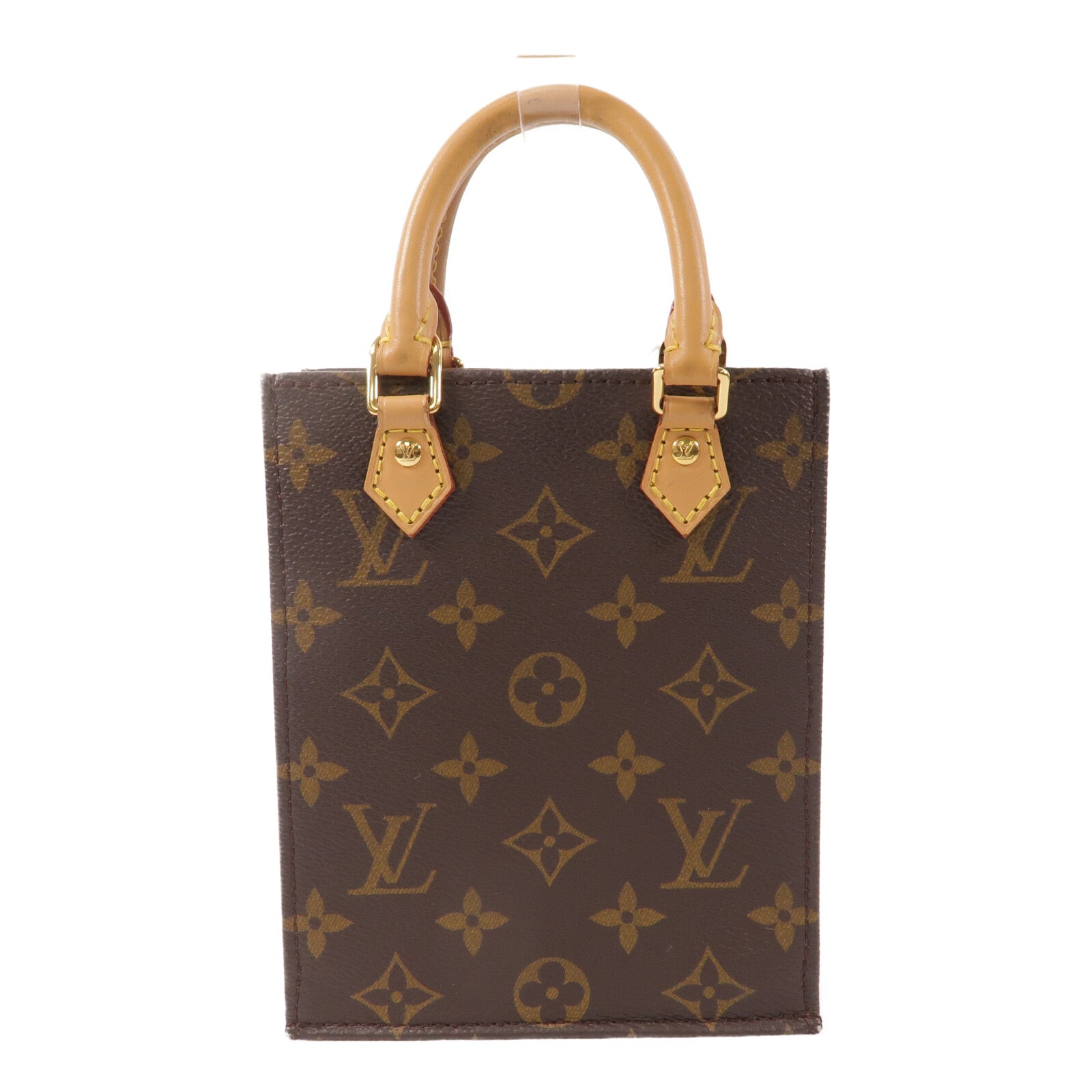 LOUIS VUITTON Monogram Petit Sac Plat手挽肩背兩用袋