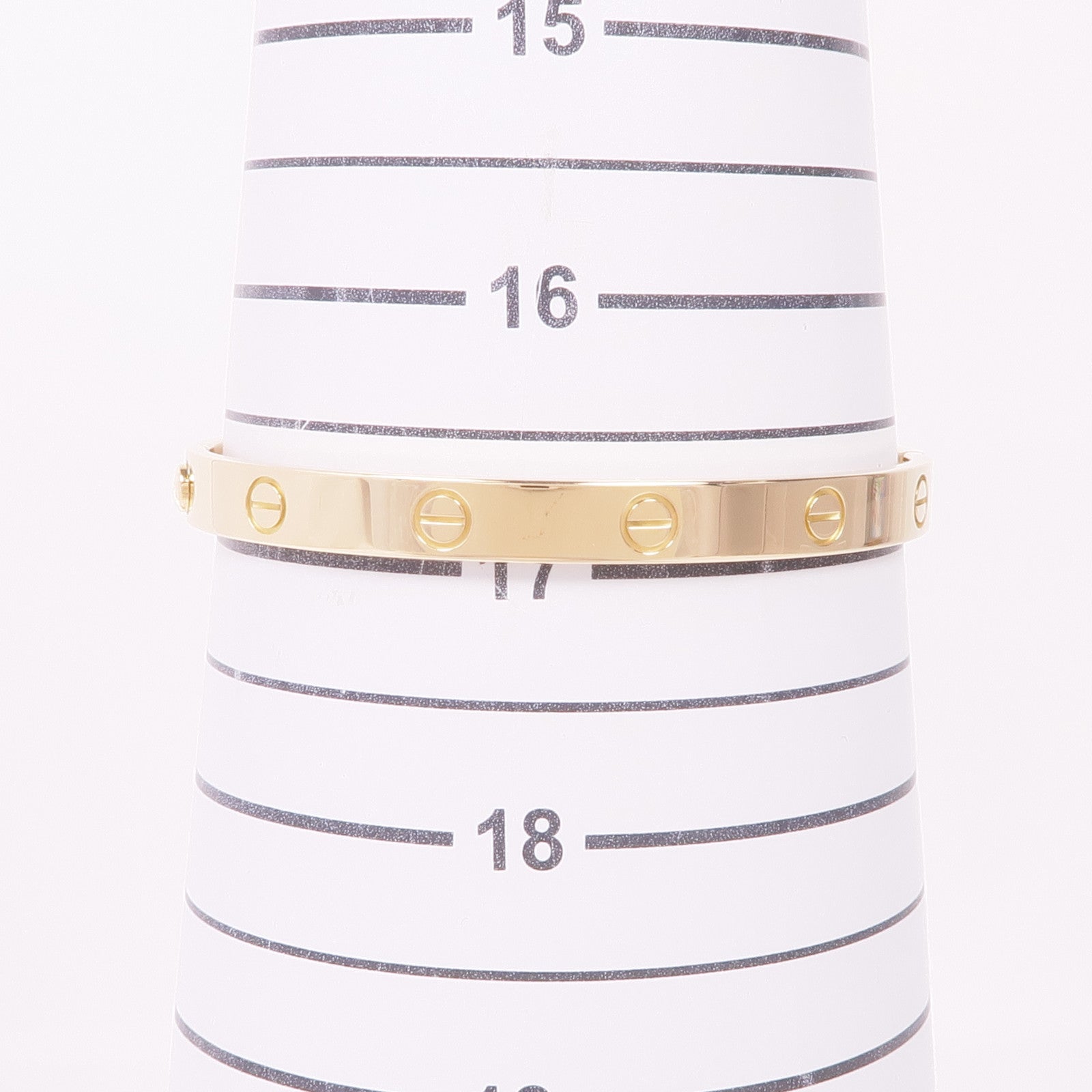 CARTIER 18K黃金Love Bracelet手鐲Cartier#18