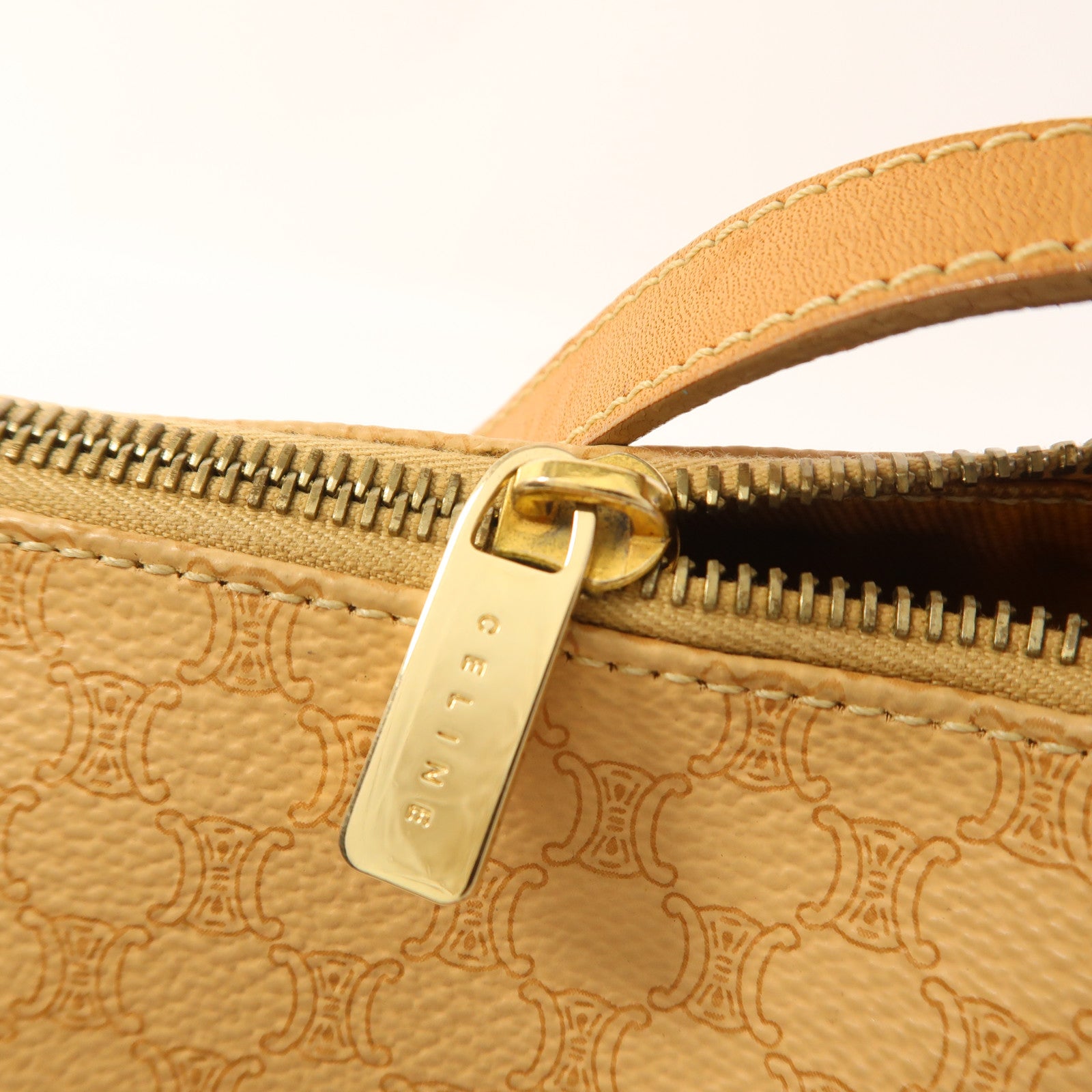 CELINE 塗層帆布Vintage Hand Bag金扣手挽袋