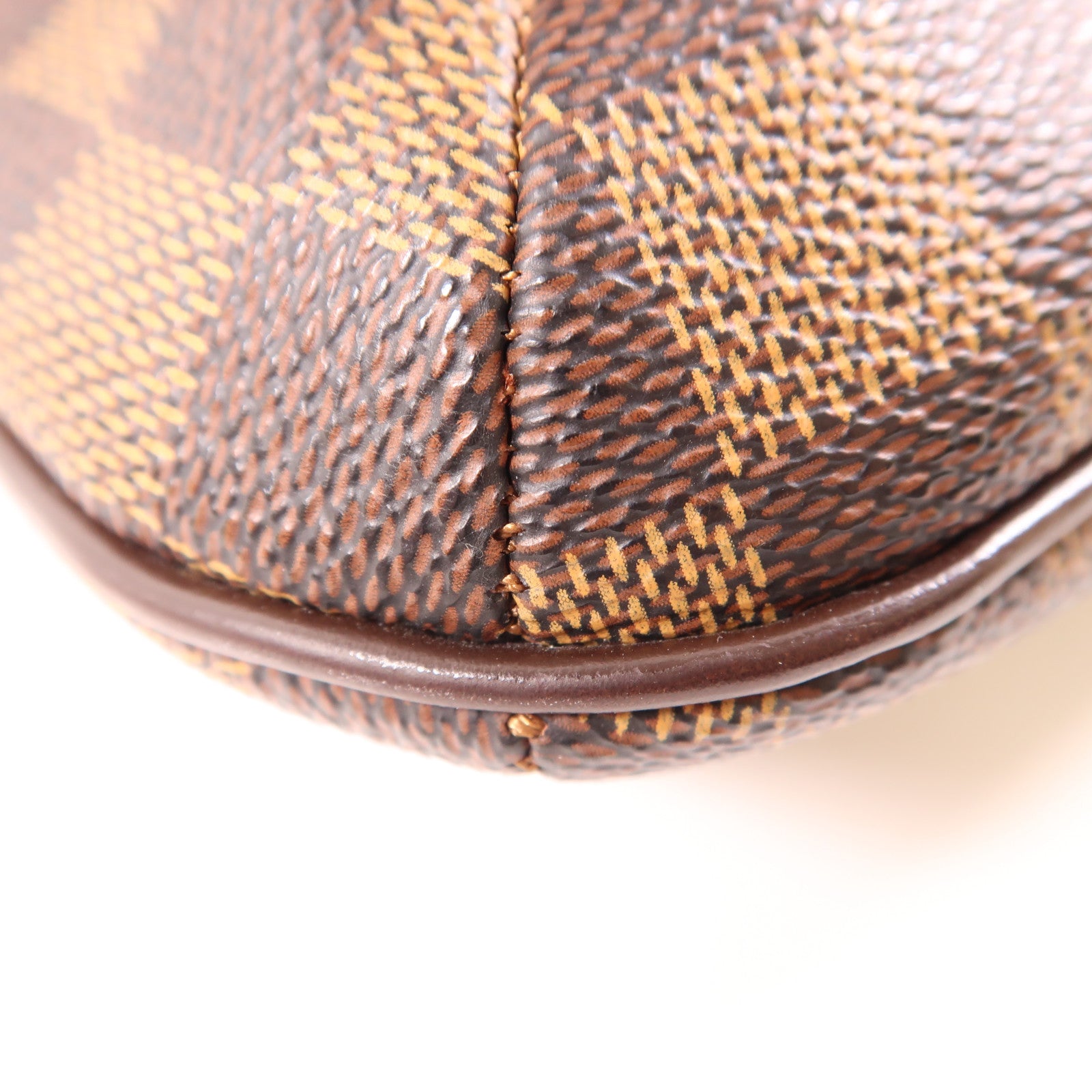 LOUIS VUITTON Damier Musette Tango金扣肩背袋棕色