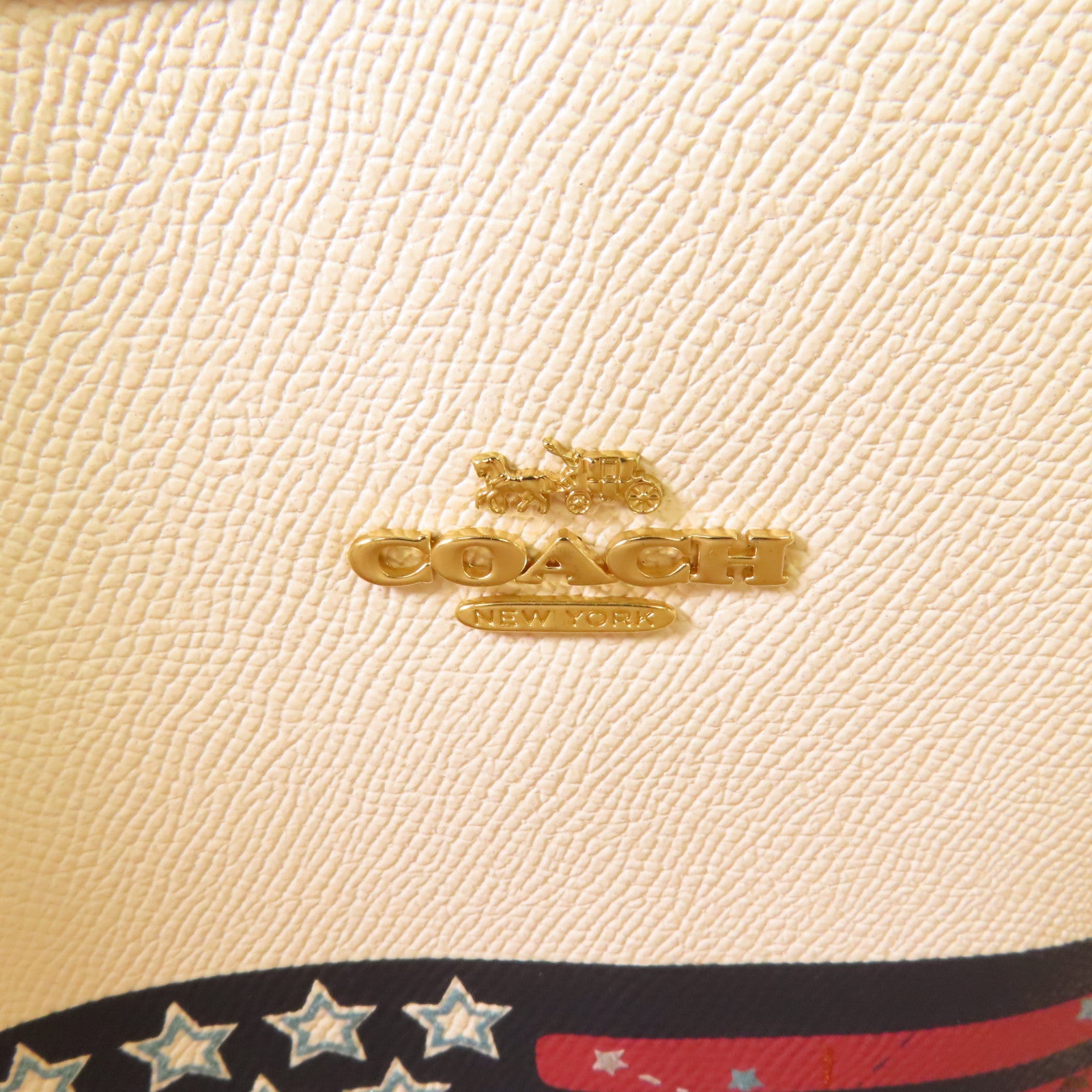 COACH 【激減優惠】塗層帆布Shoulder Bag金扣肩背袋