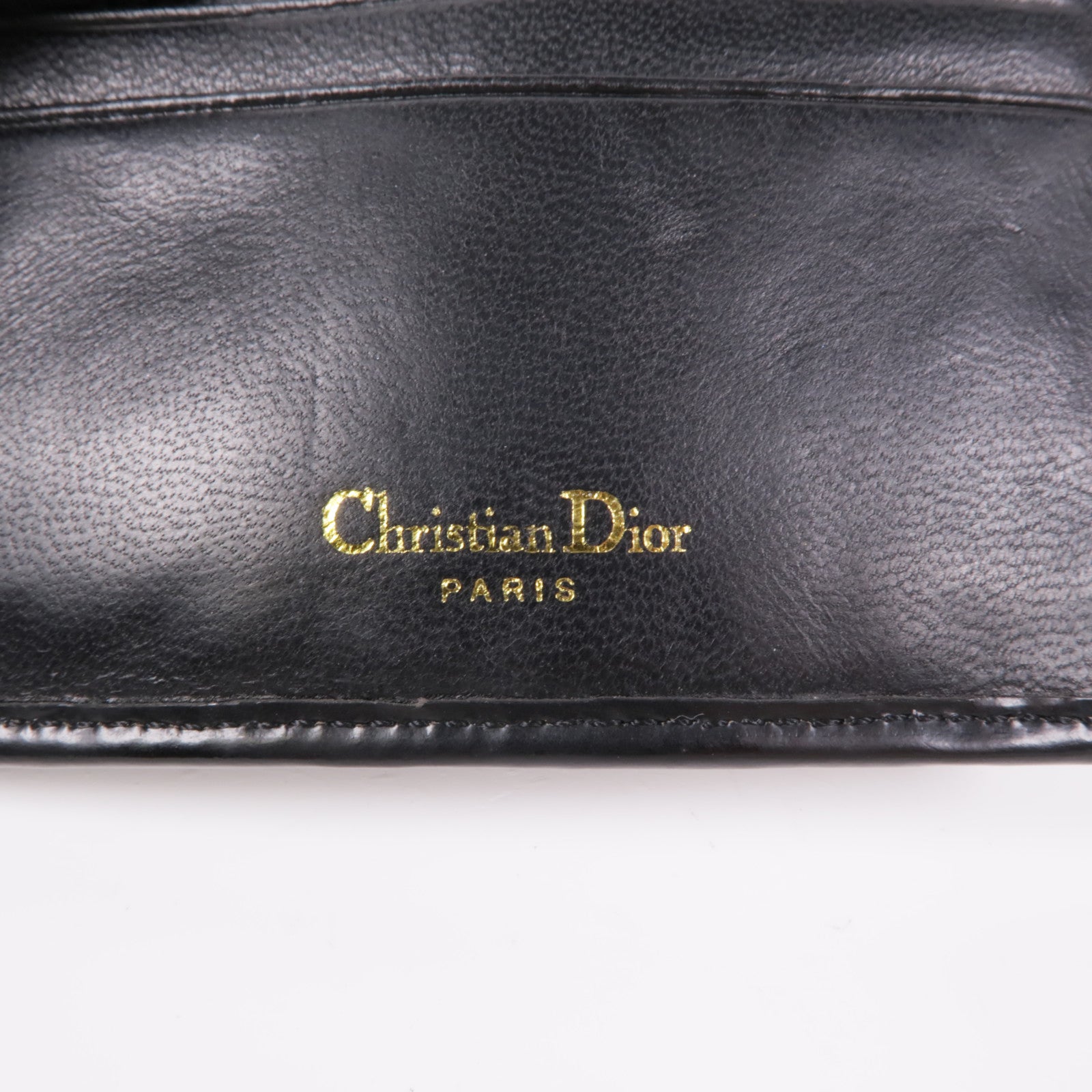 Dior 漆皮皮革Wallet金扣錢包