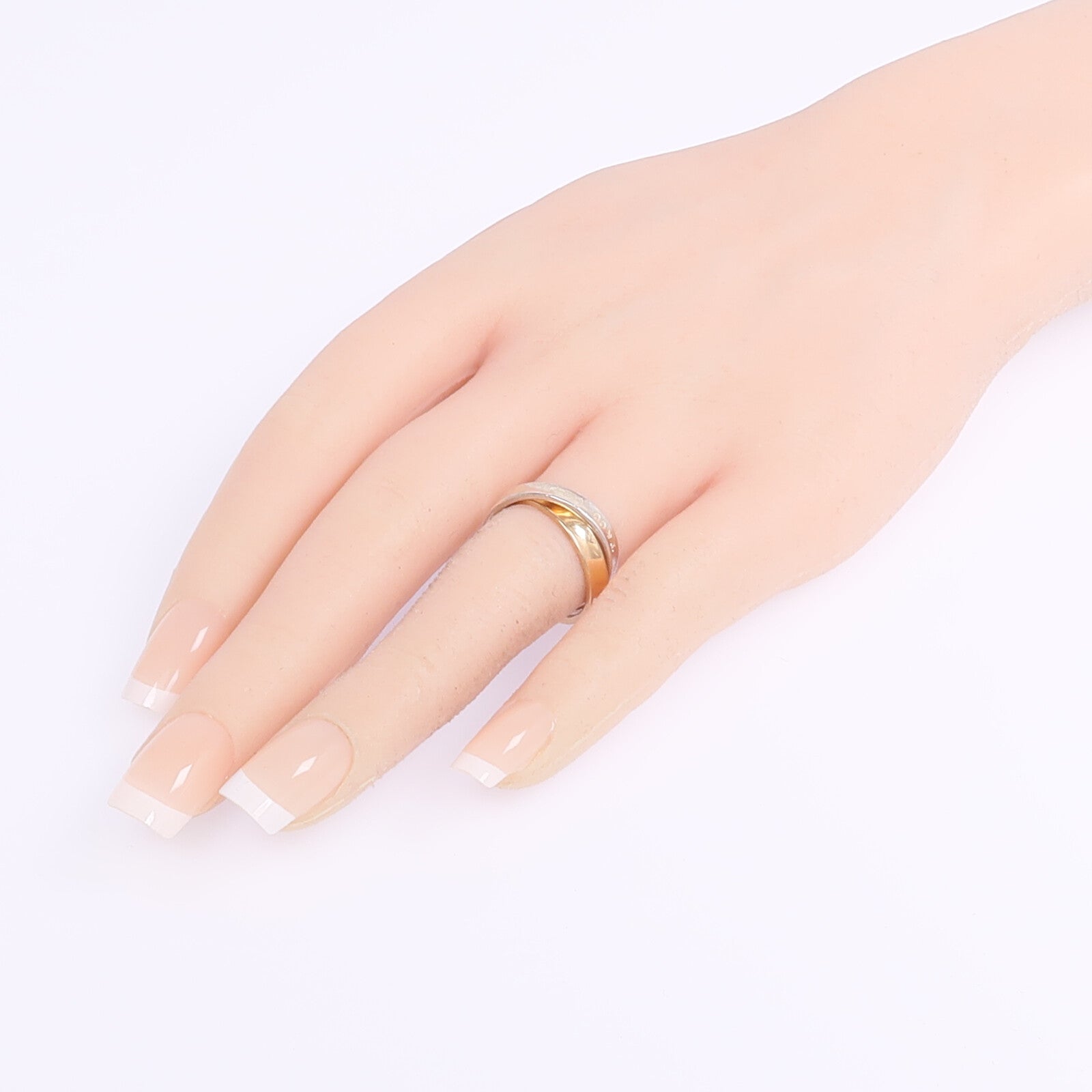 TIFFANY＆CO 【激減優惠】18K玫瑰金/925純銀1837 Interlocking Circles Ring戒指US#4.75