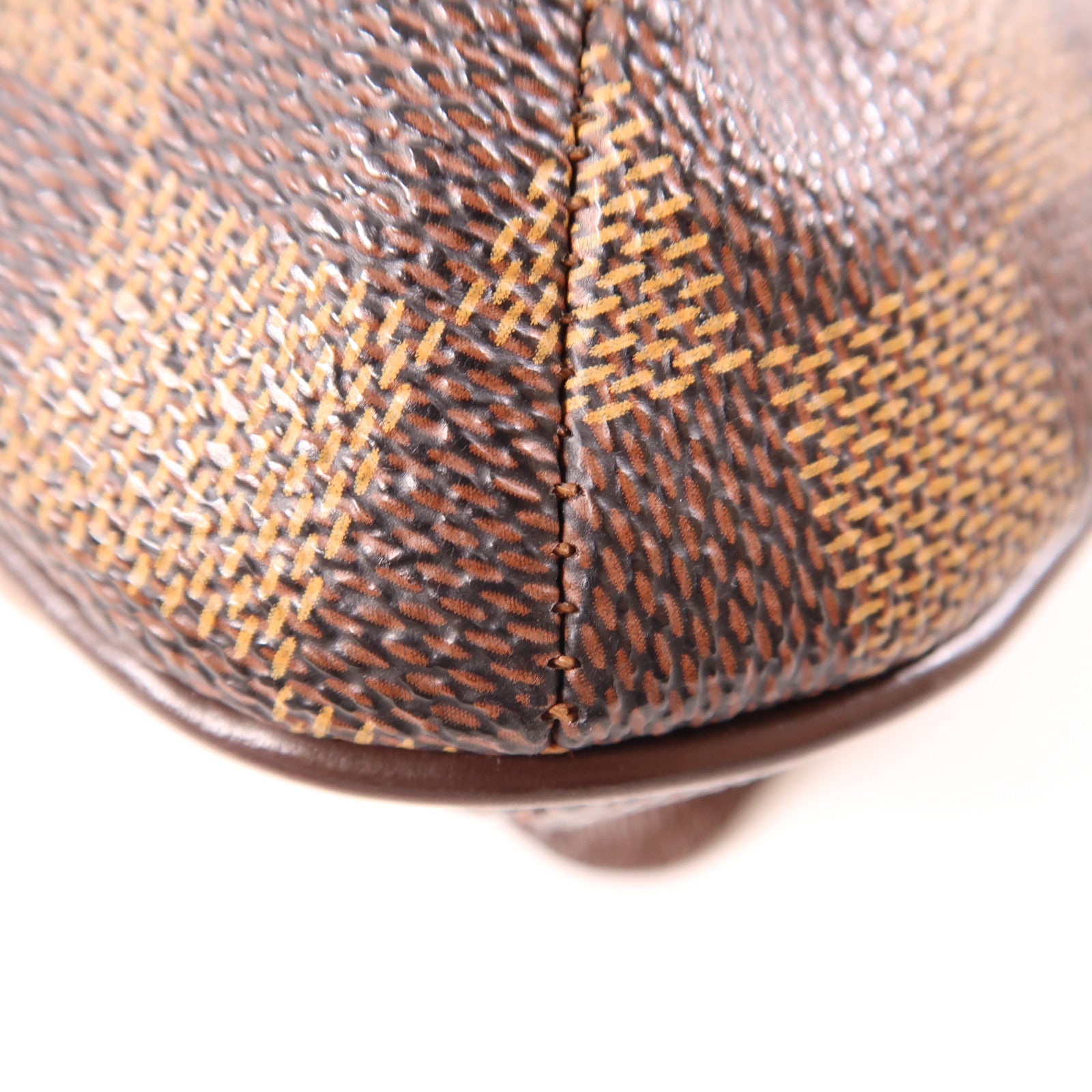 LOUIS VUITTON Damier Musette Tango金扣肩背袋棕色