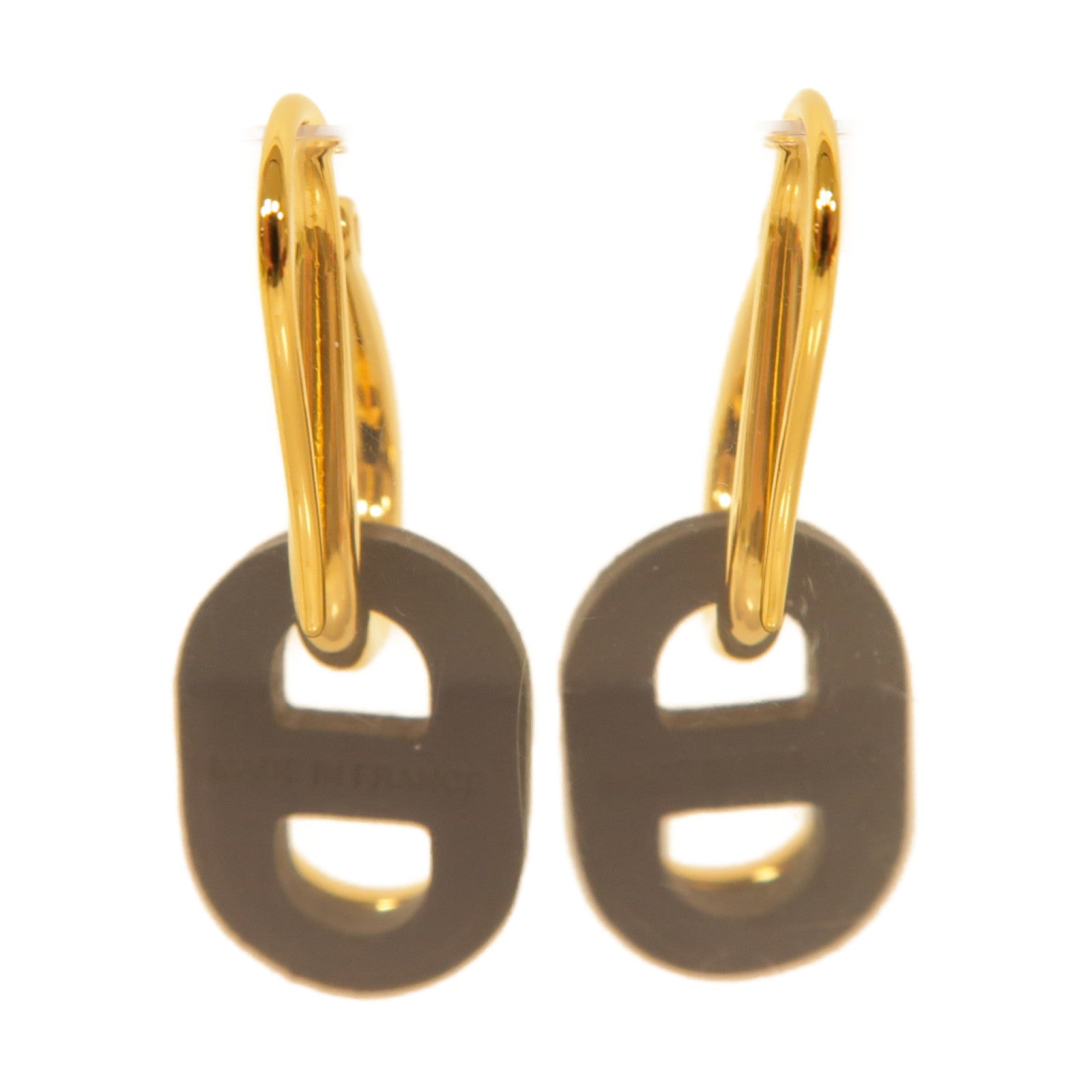 HERMES 【激減優惠】金屬Earrings耳環藍色/金色