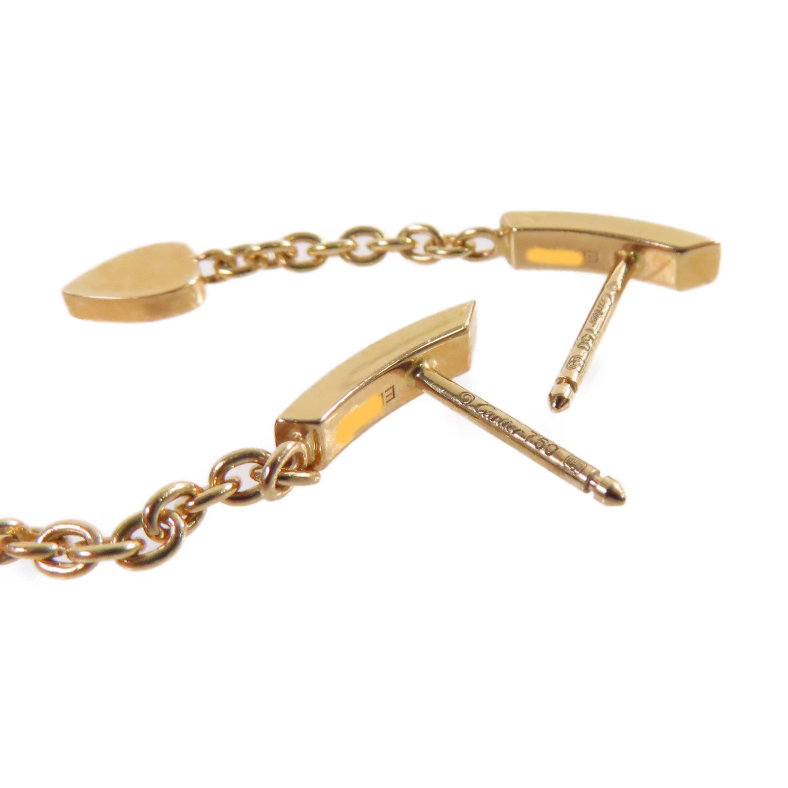 CARTIER 【激減優惠】18K玫瑰金Gold Chain and Heart Earrings耳環