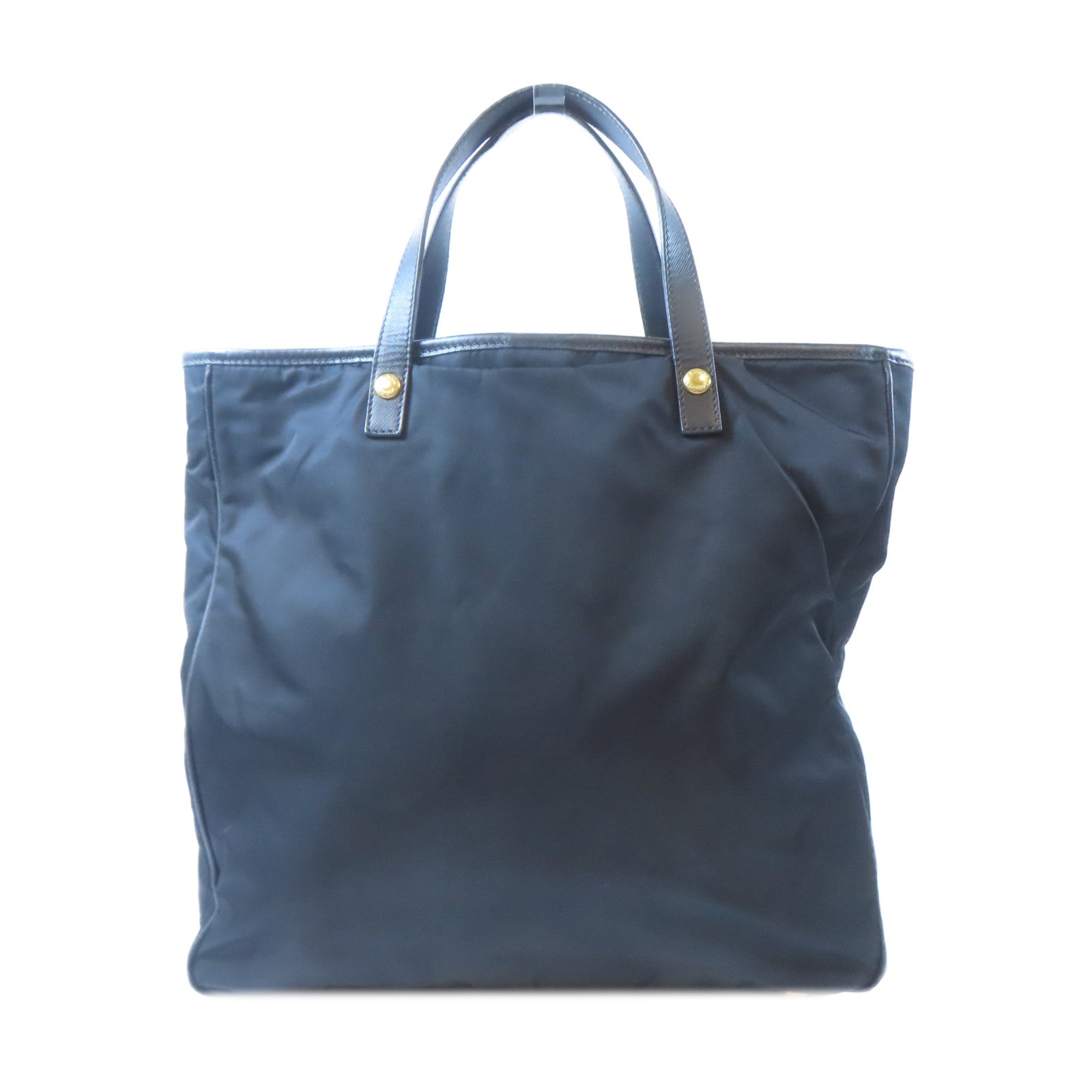 PRADA 尼龍2 Way Shoulder金扣手挽肩背兩用袋黑色