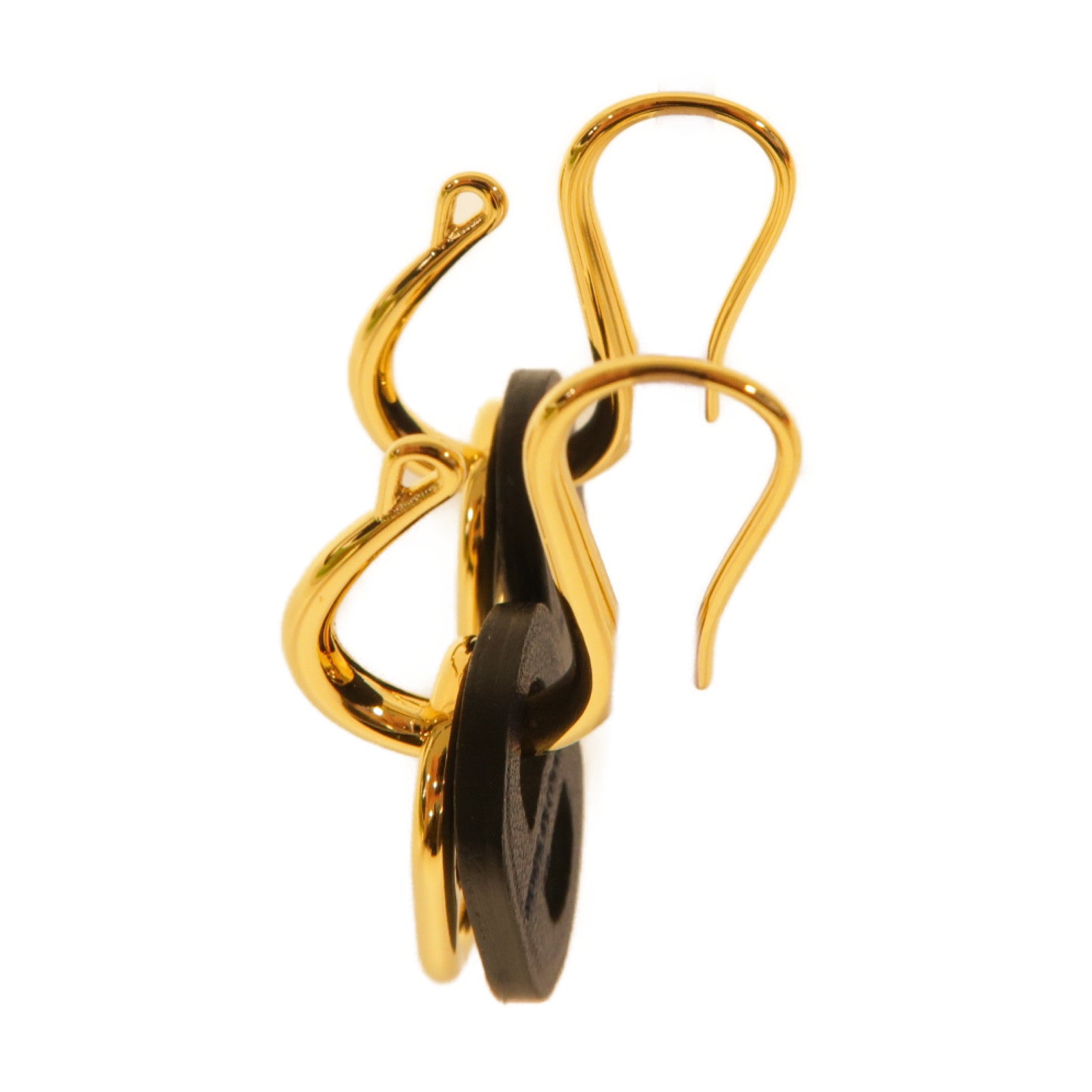 HERMES 【激減優惠】金屬Earrings耳環藍色/金色