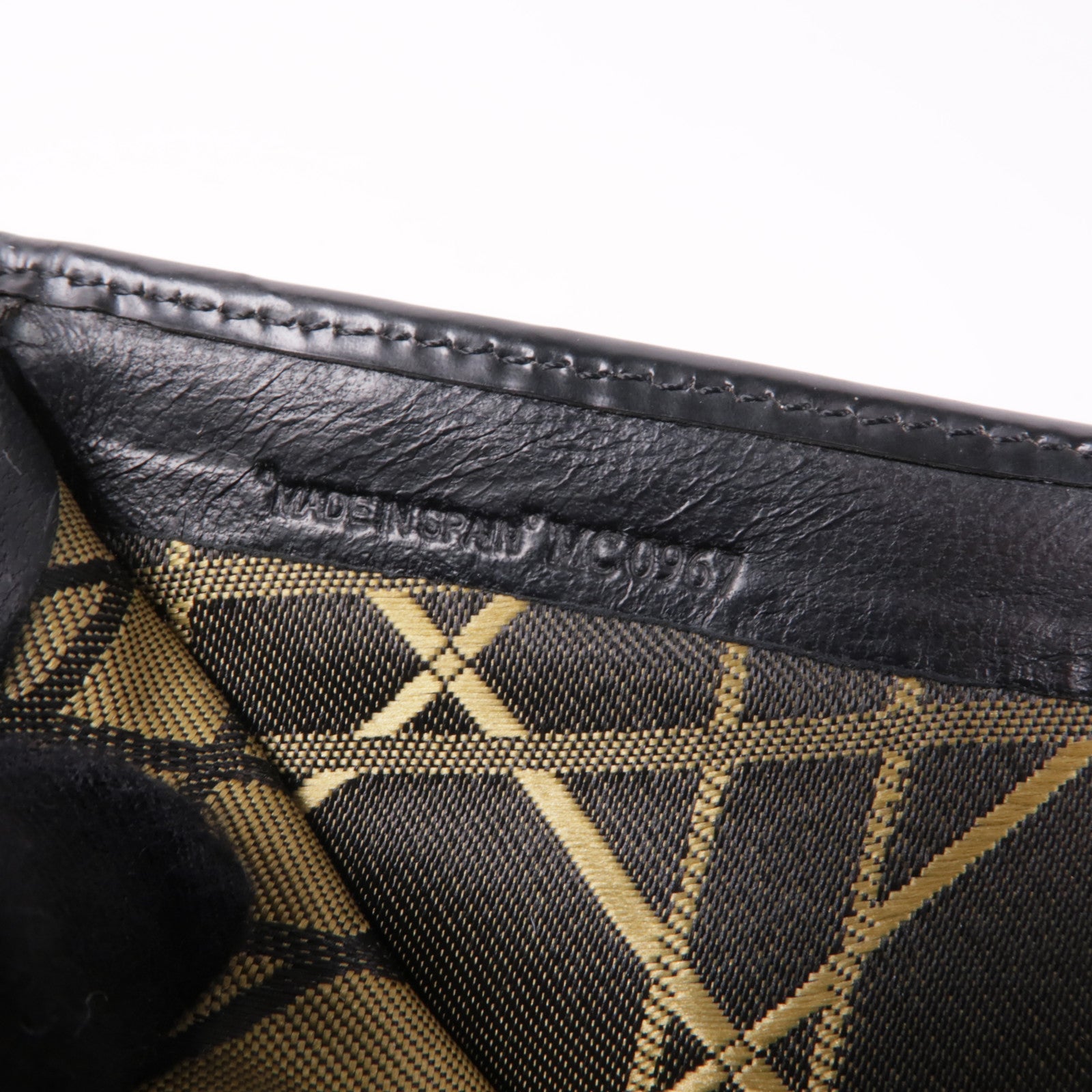 Dior 漆皮皮革Wallet金扣錢包