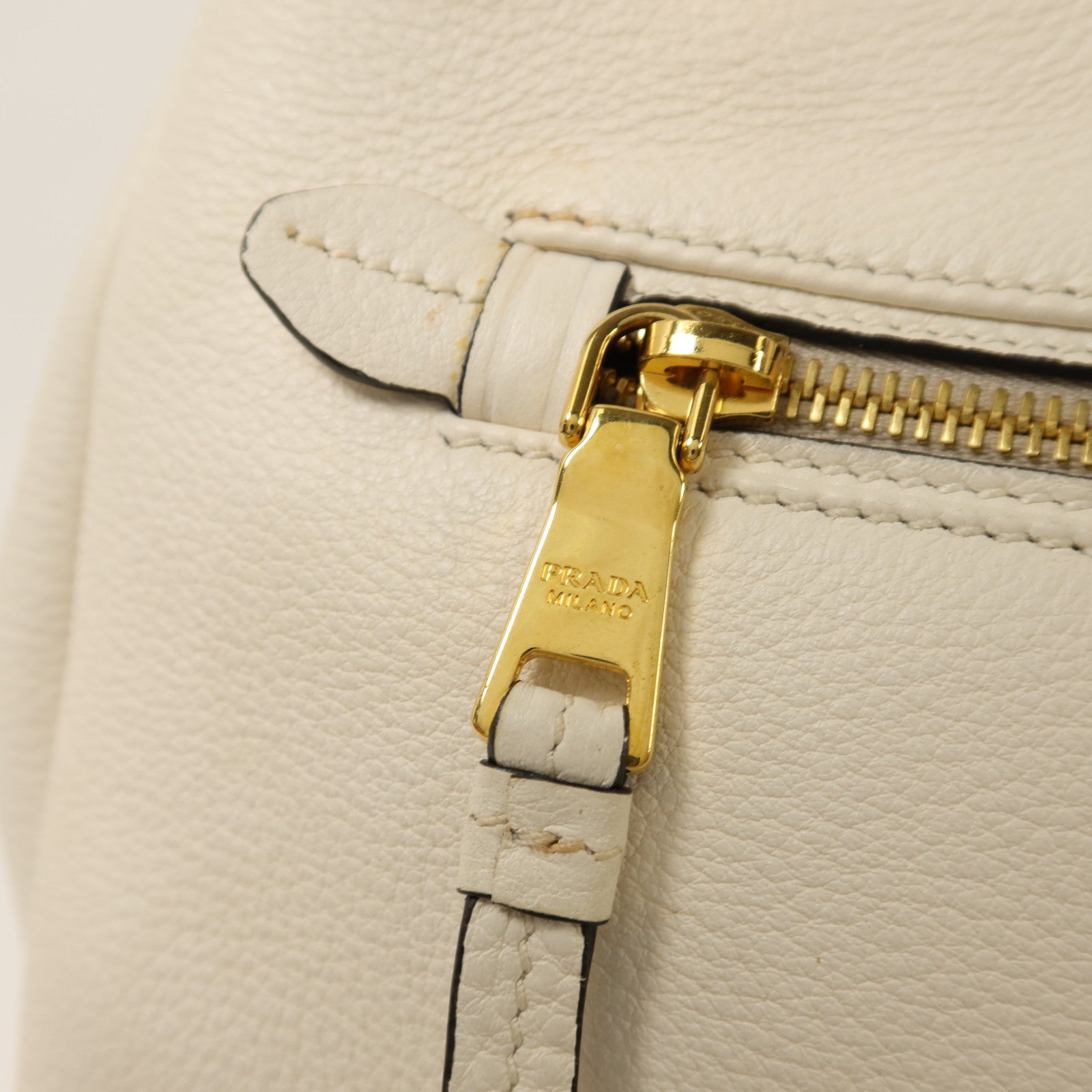 PRADA 牛皮皮革Shoulder Bag金扣手挽肩背兩用袋