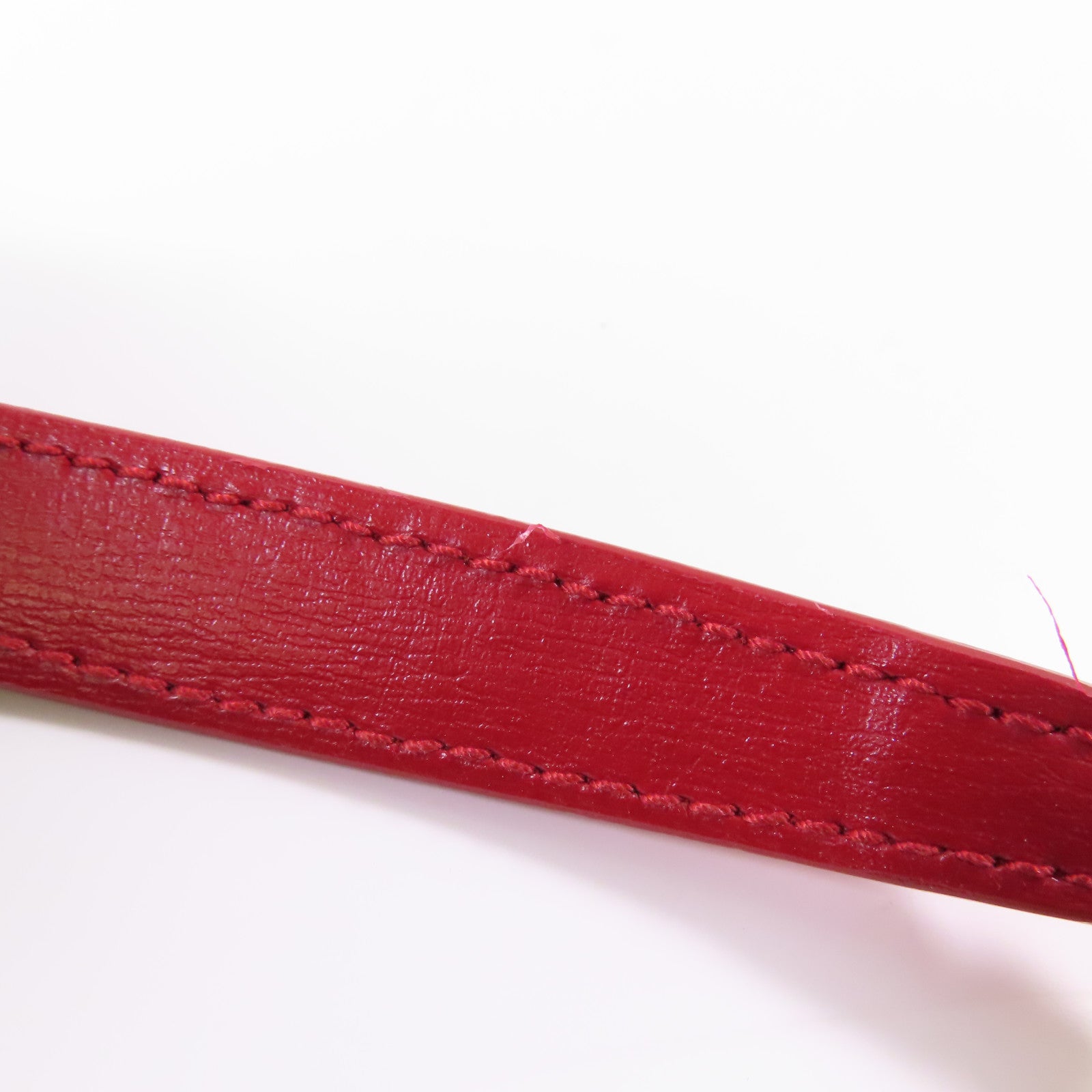 SAINT LAURENT 牛皮皮革Chain Shoulder金扣鏈帶肩背袋紅色