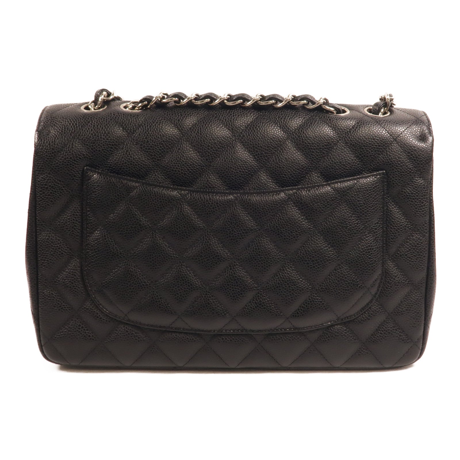 CHANEL 牛皮皮革Large Classic鏈帶肩背袋