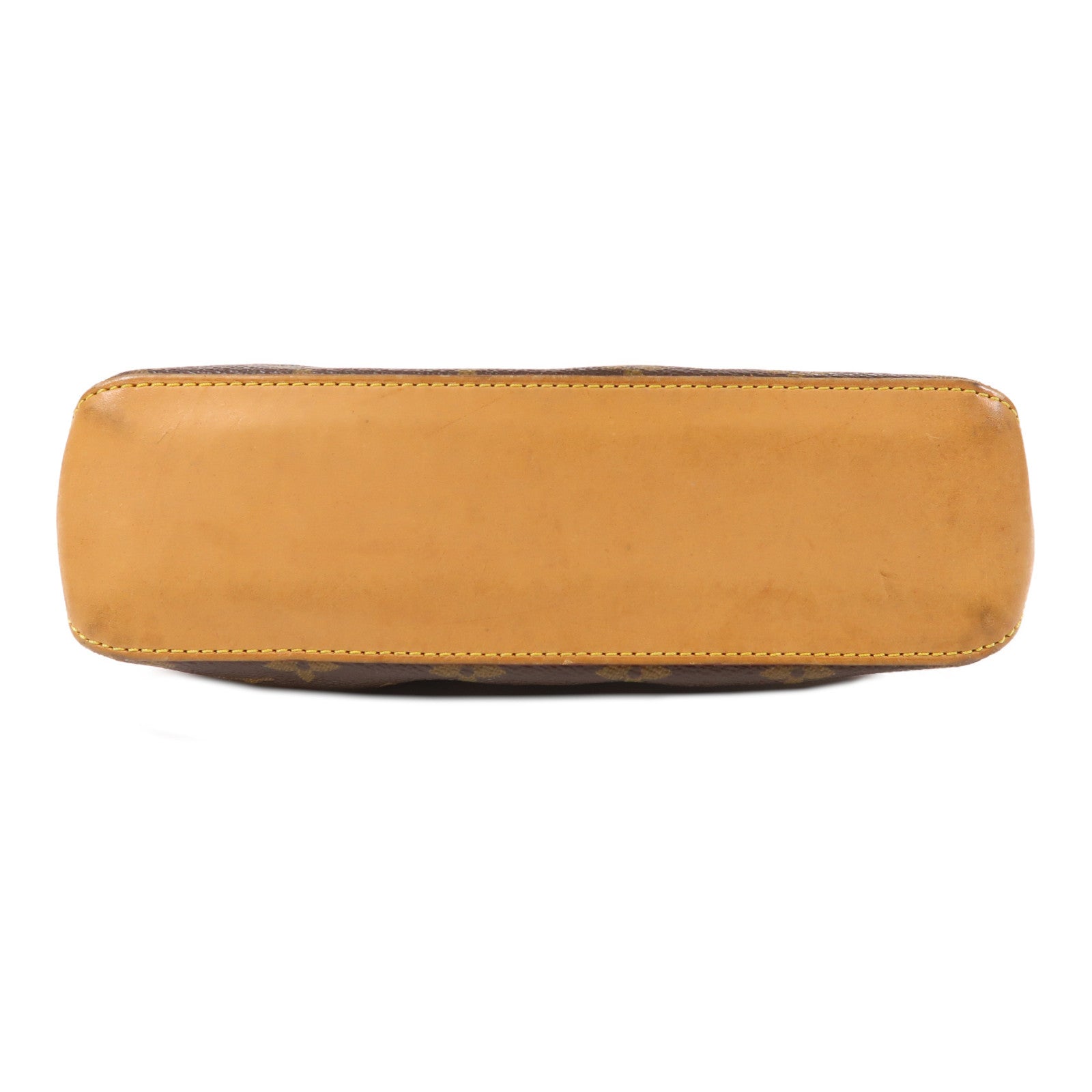 LOUIS VUITTON Monogram Trotteur金扣肩背袋棕色