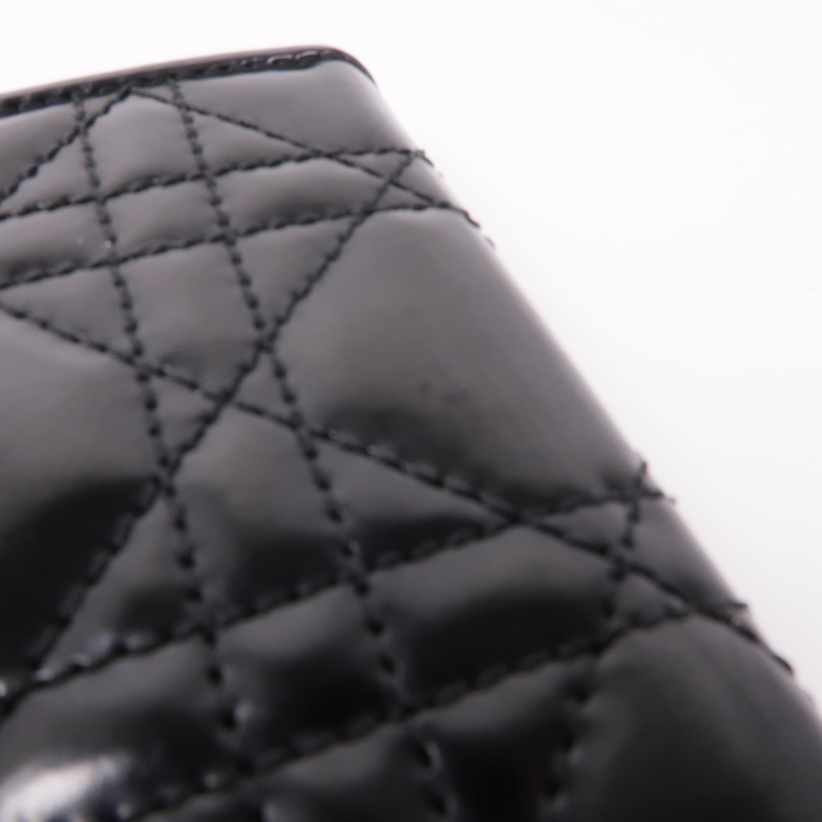 Dior 漆皮皮革Wallet金扣錢包