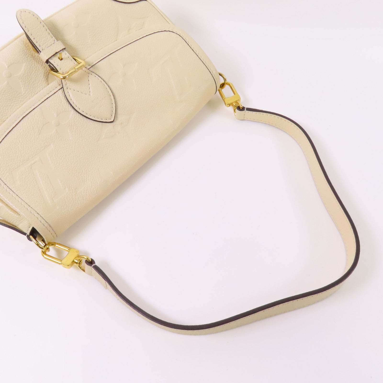 LOUIS VUITTON Monogram Empreinte Diane金扣手挽肩背兩用袋