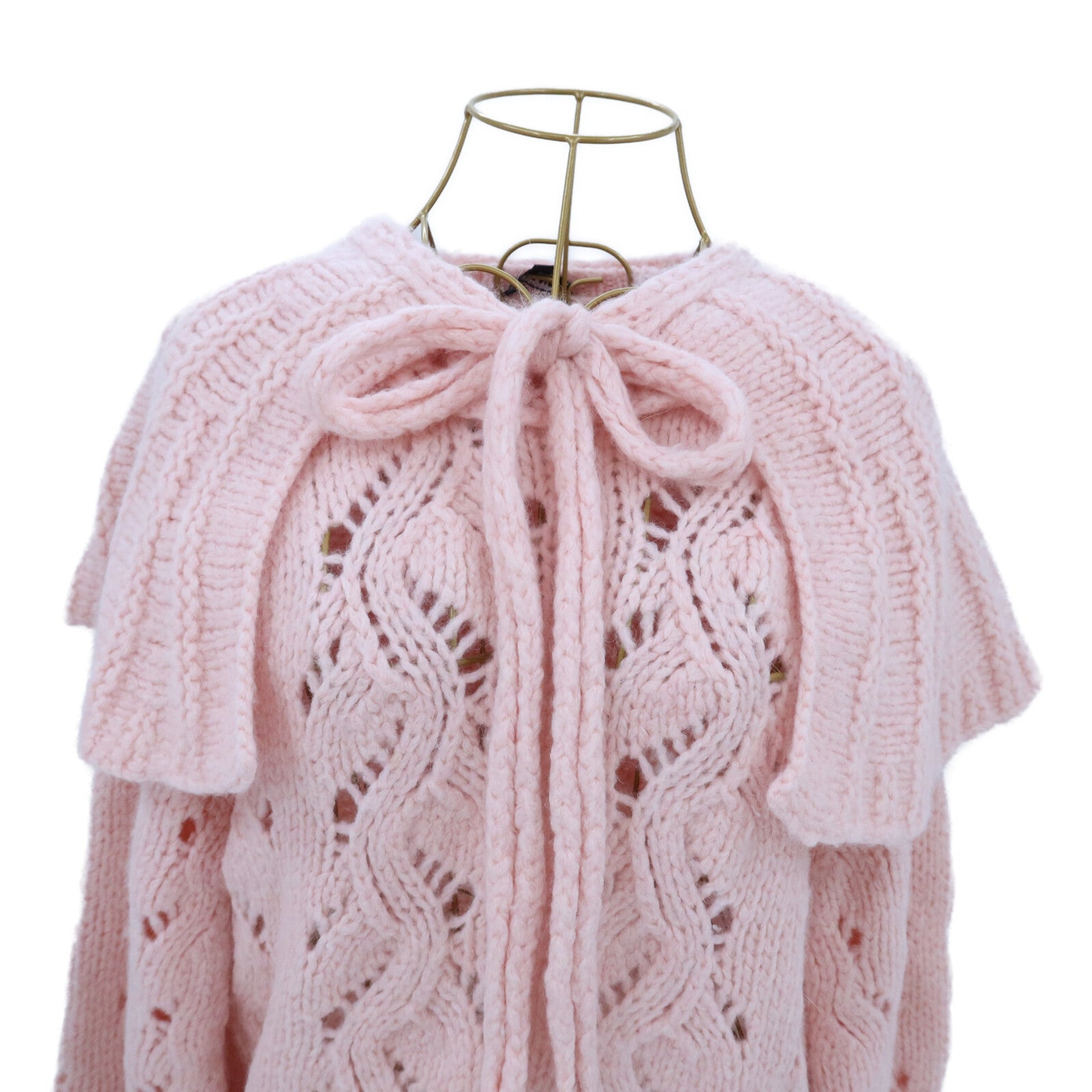 CHANEL Wool/Alpaca Long-Sleeve Knit Sweater針織