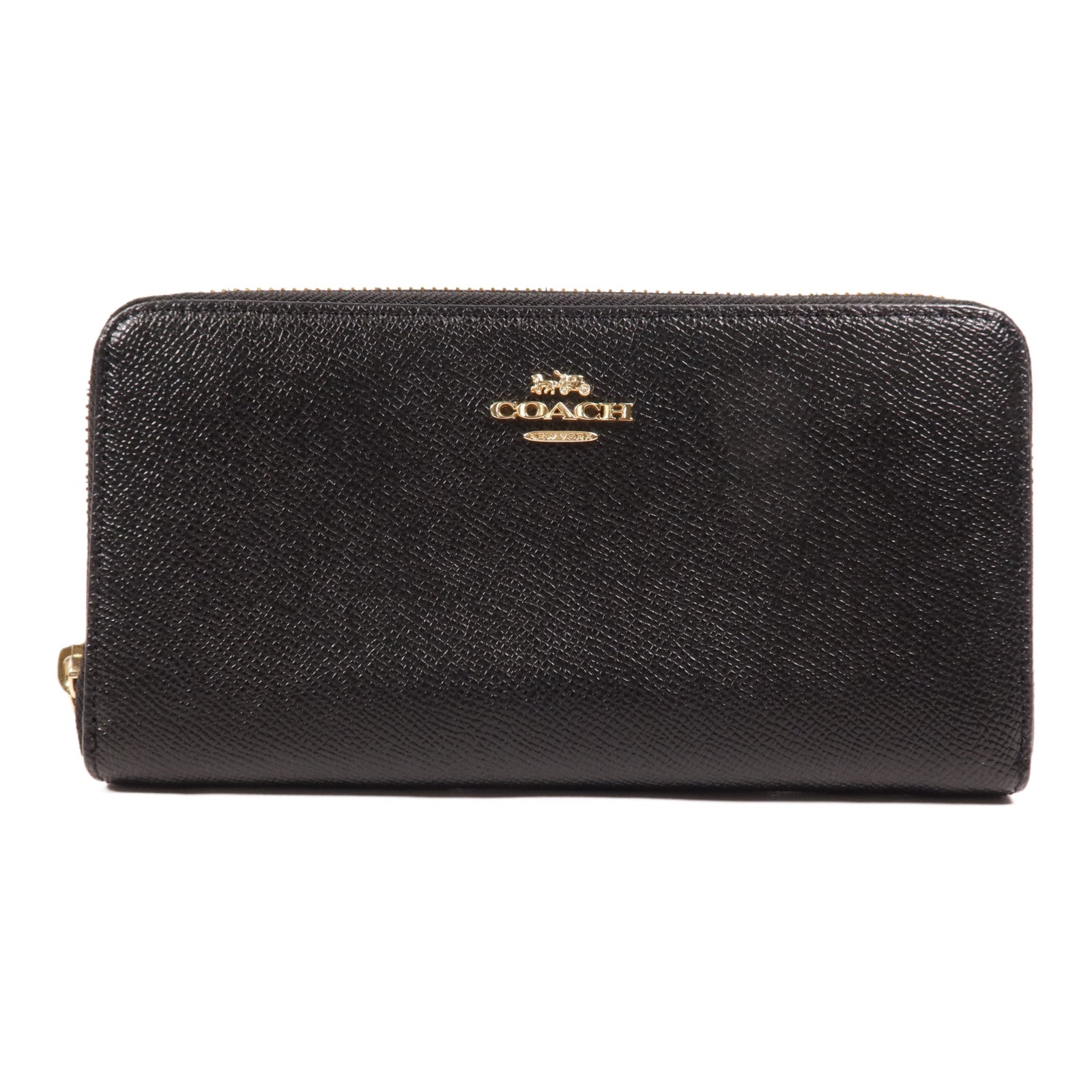 COACH 牛皮皮革Long Wallet金扣長錢包