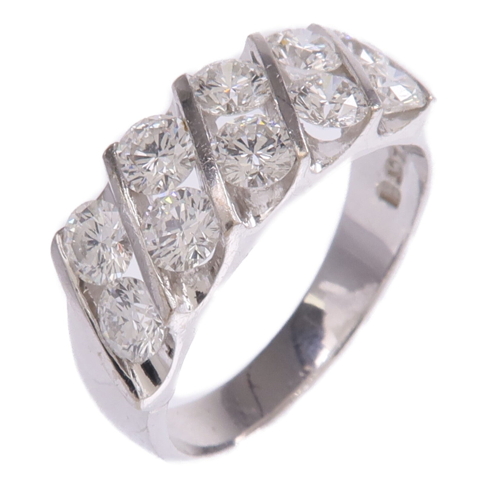 JEWELRY 【激減優惠】18K白金Diamond Ring鑽石戒指US#7.25