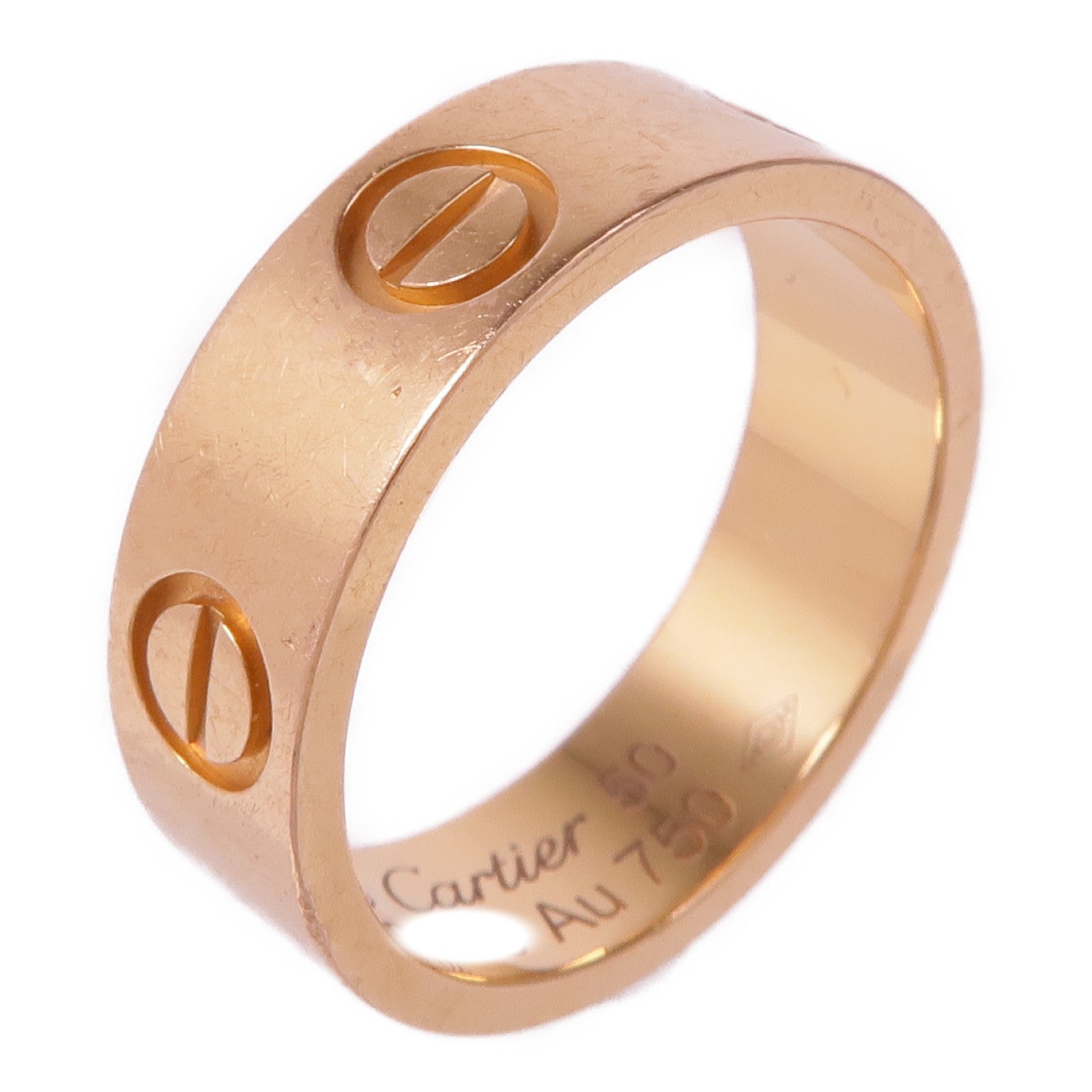 CARTIER 18K玫瑰金Love Ring戒指Cartier#50/US#5.25
