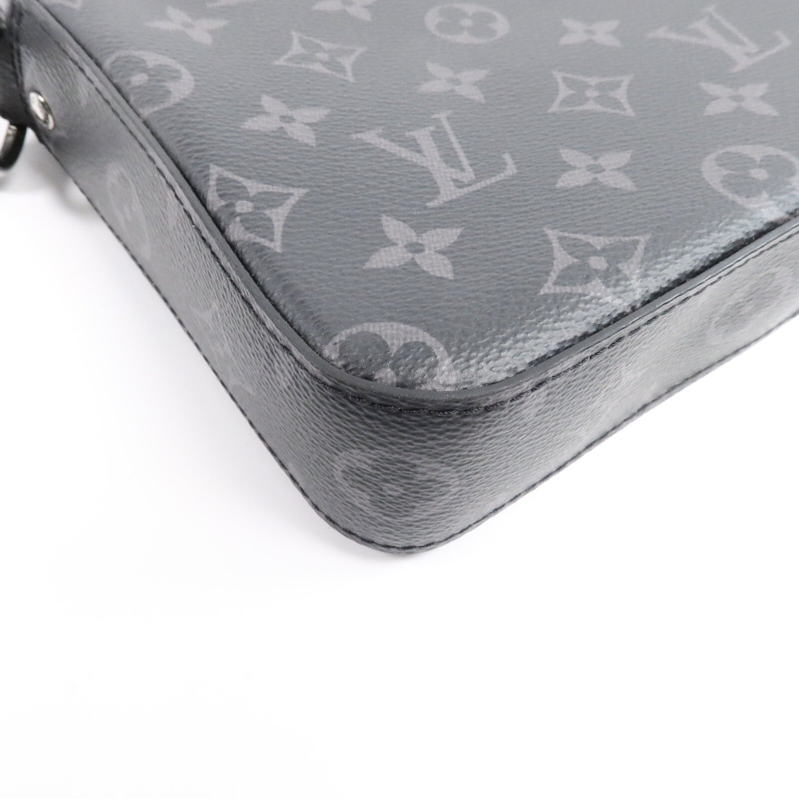 LOUIS VUITTON Monogram Eclipse Reverse Trio Messenger肩背袋