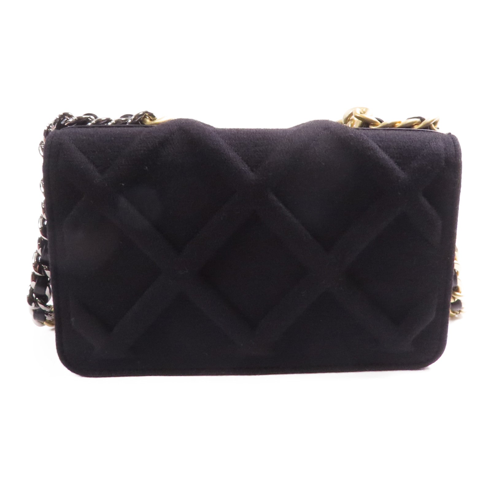 CHANEL 帆布19WOC Wallet On Chain鏈帶肩背袋