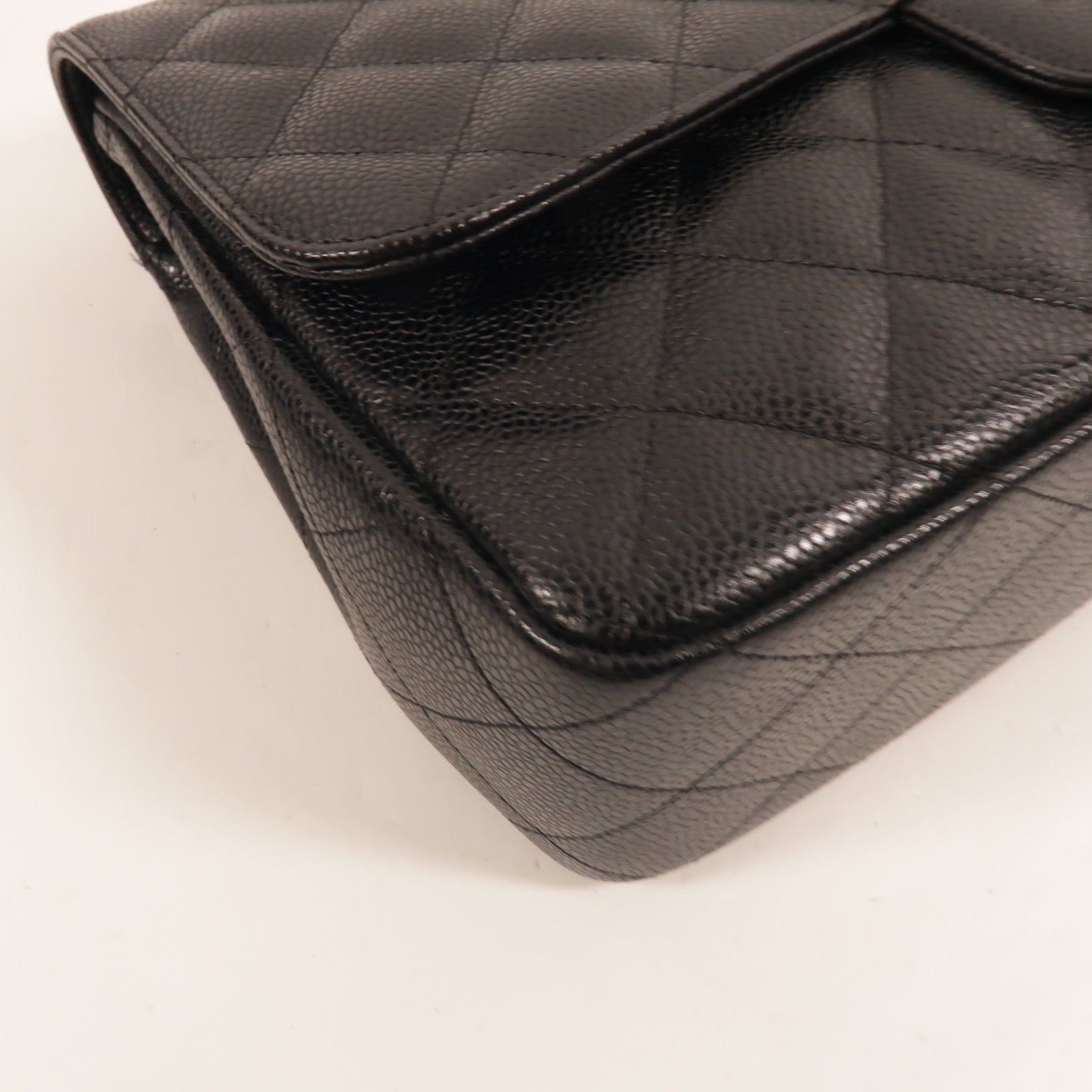 CHANEL 牛皮皮革Large Classic鏈帶肩背袋