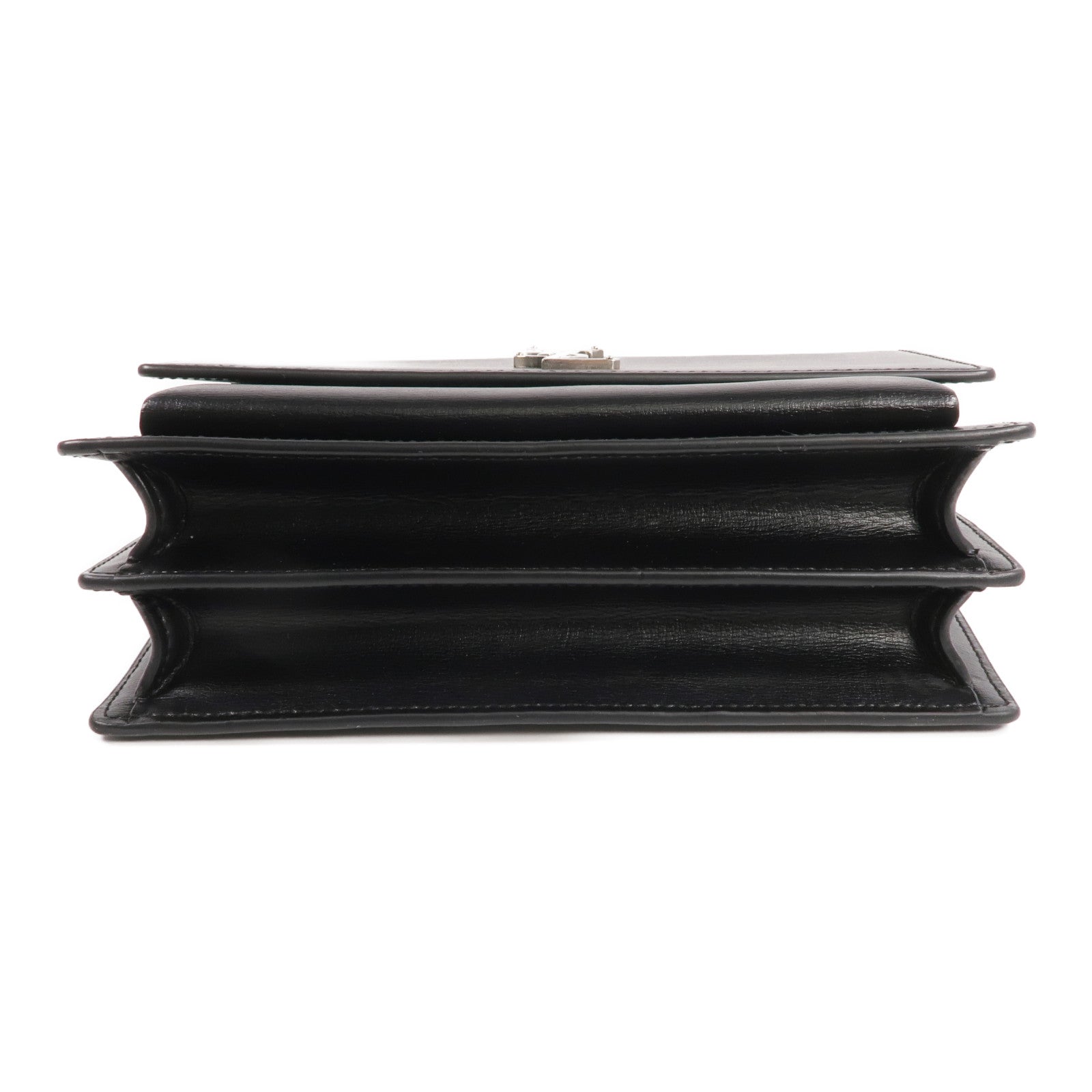 SAINT LAURENT 牛皮皮革Sunset Medium銀扣鏈帶肩背袋