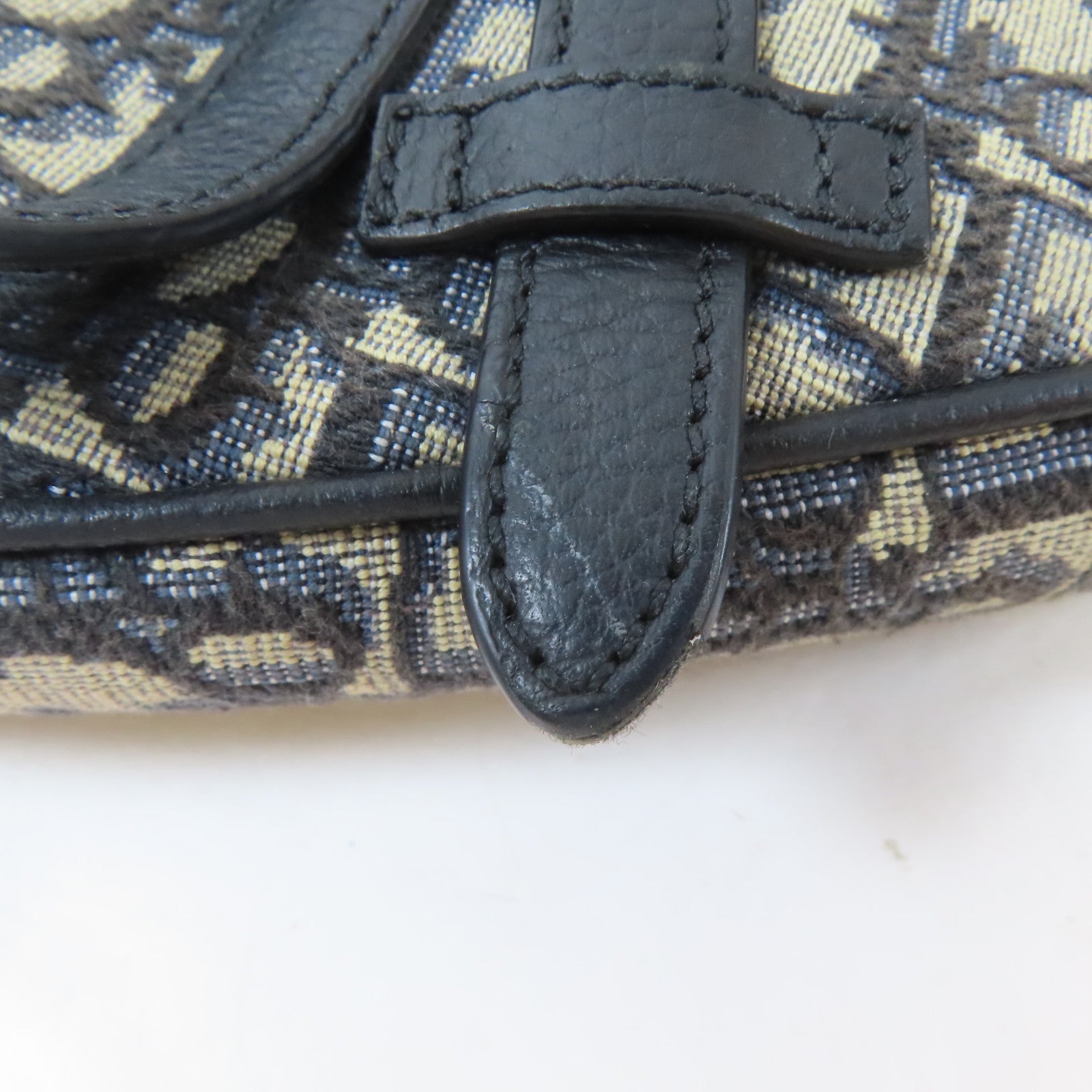 Dior 【激減優惠】帆布Saddle Oblique Jacquard銀扣肩背袋淺褐色/藍色
