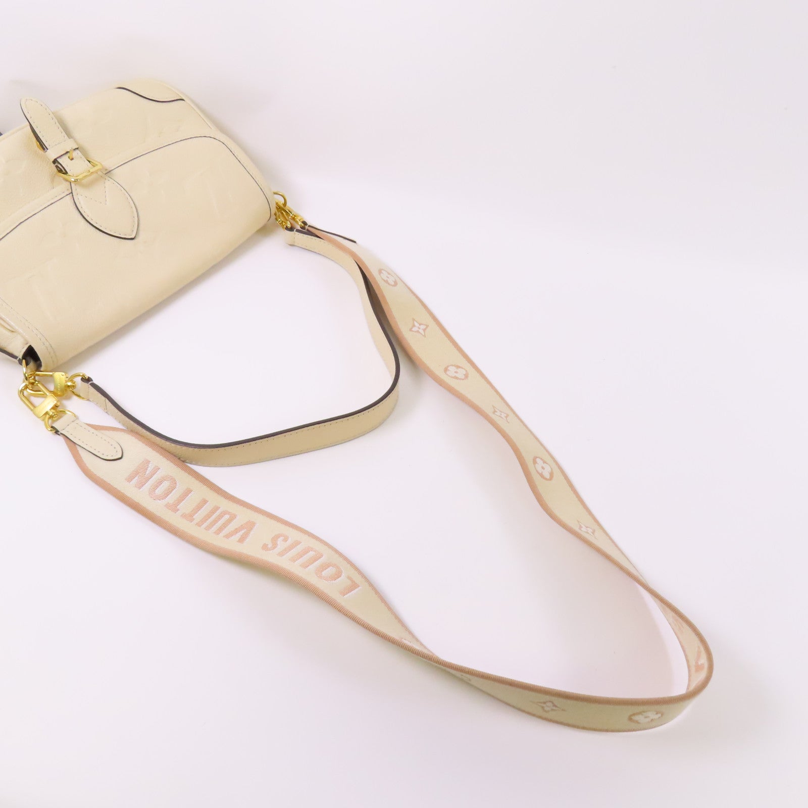 LOUIS VUITTON Monogram Empreinte Diane金扣手挽肩背兩用袋