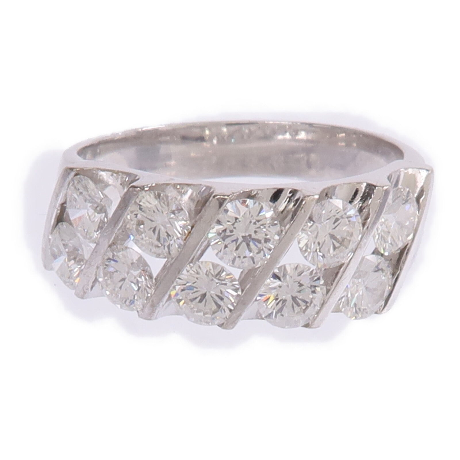 JEWELRY 【激減優惠】18K白金Diamond Ring鑽石戒指US#7.25