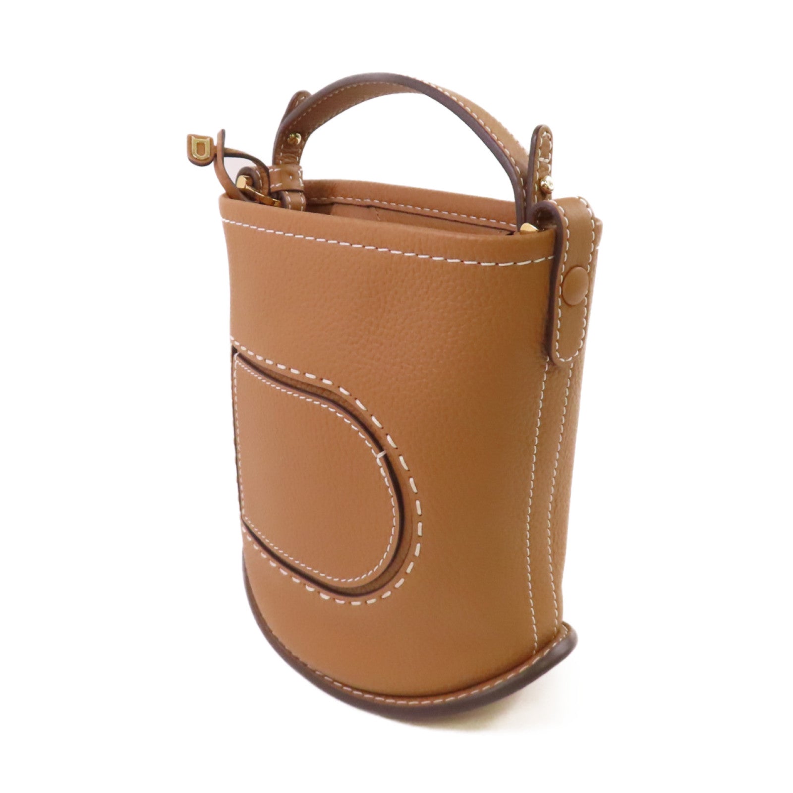 SELECTION 【激減優惠】Delvaux Pin Mini Bucket Surpique Hand Bag金扣手挽袋