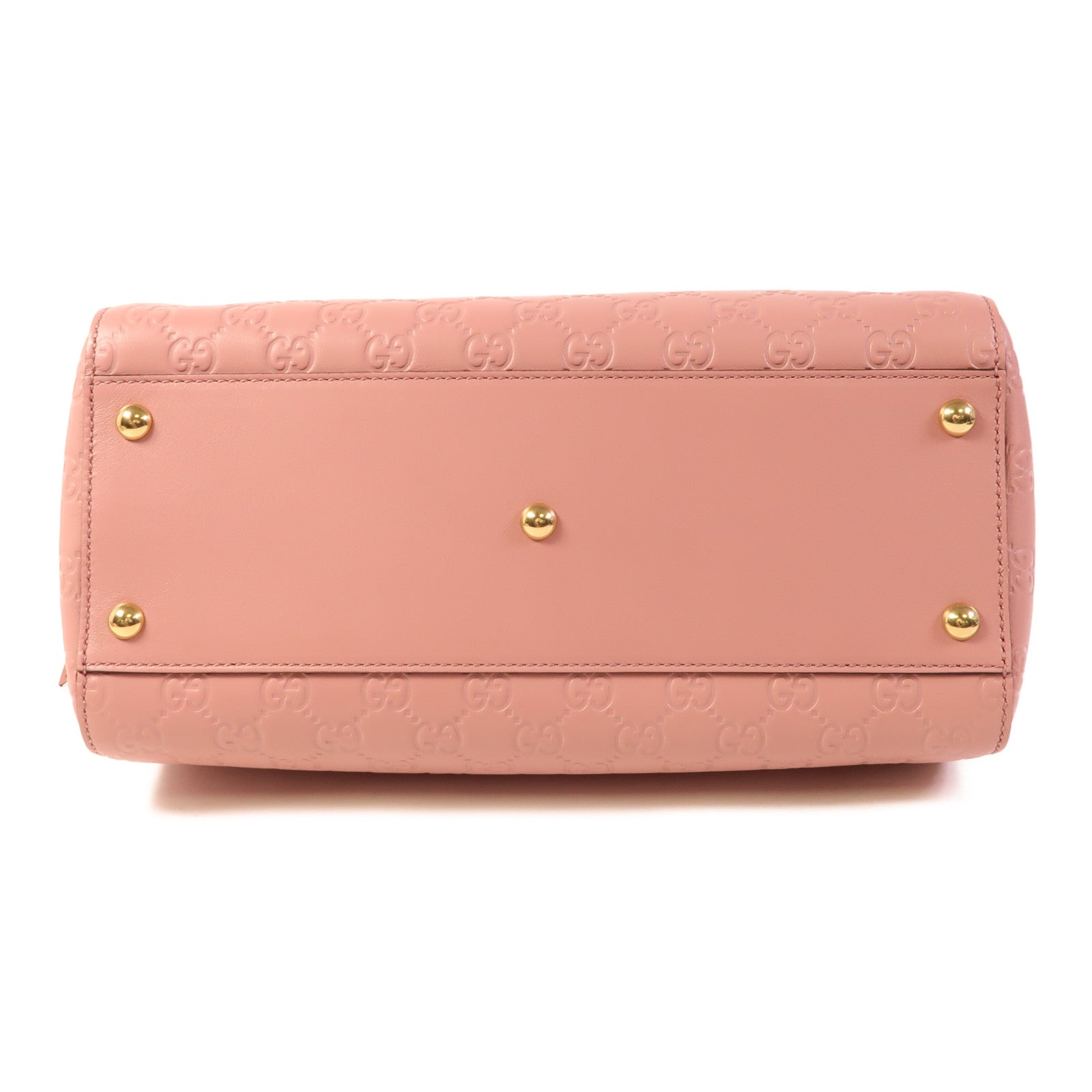 GUCCI 皮革Boston Bag金扣手挽肩背兩用袋