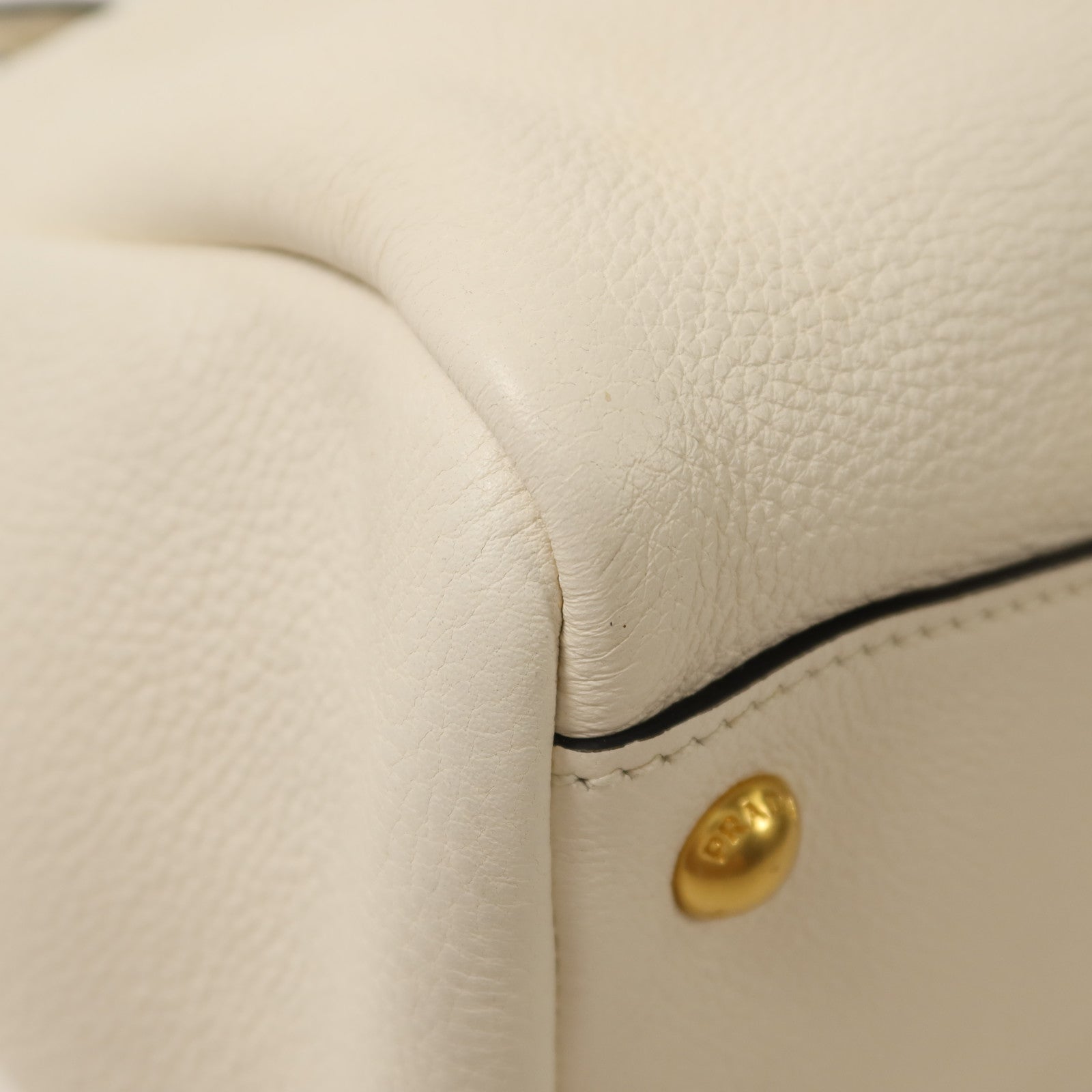 PRADA 牛皮皮革Shoulder Bag金扣手挽肩背兩用袋