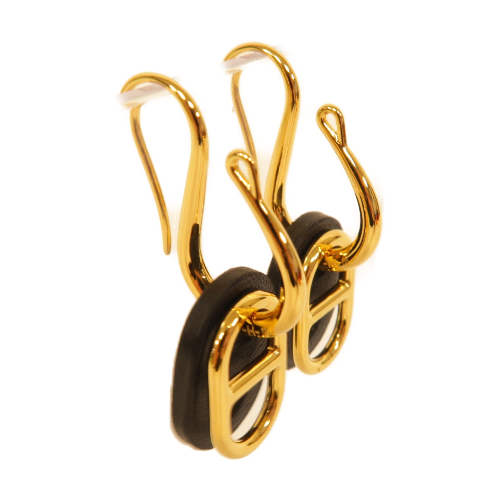 HERMES 【激減優惠】金屬Earrings耳環藍色/金色