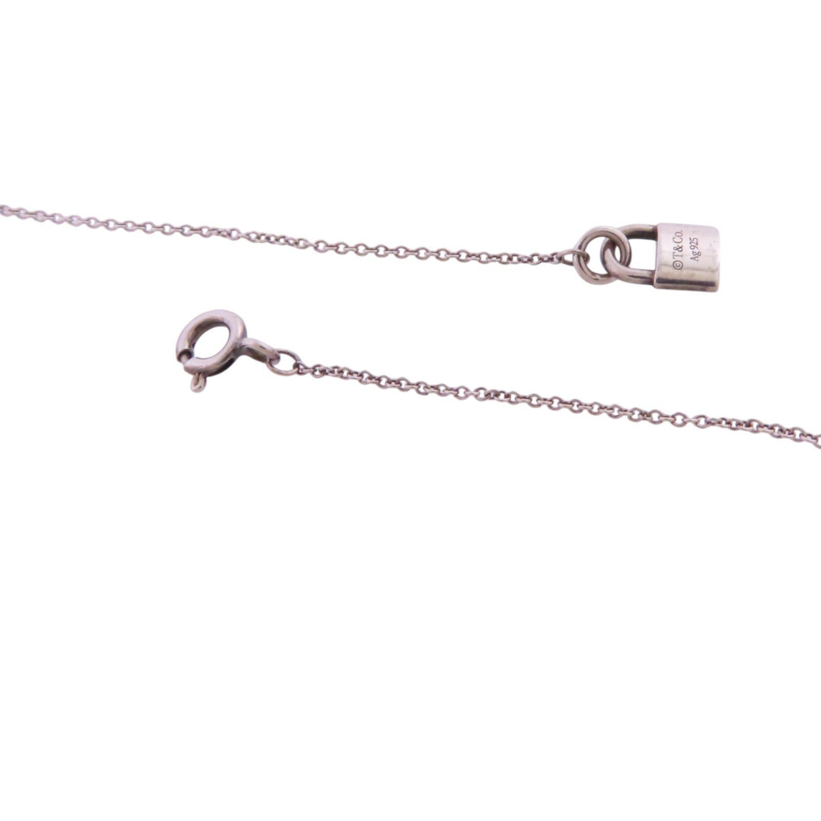 TIFFANY＆CO 925純銀Heart Rock And Key Necklace項鏈